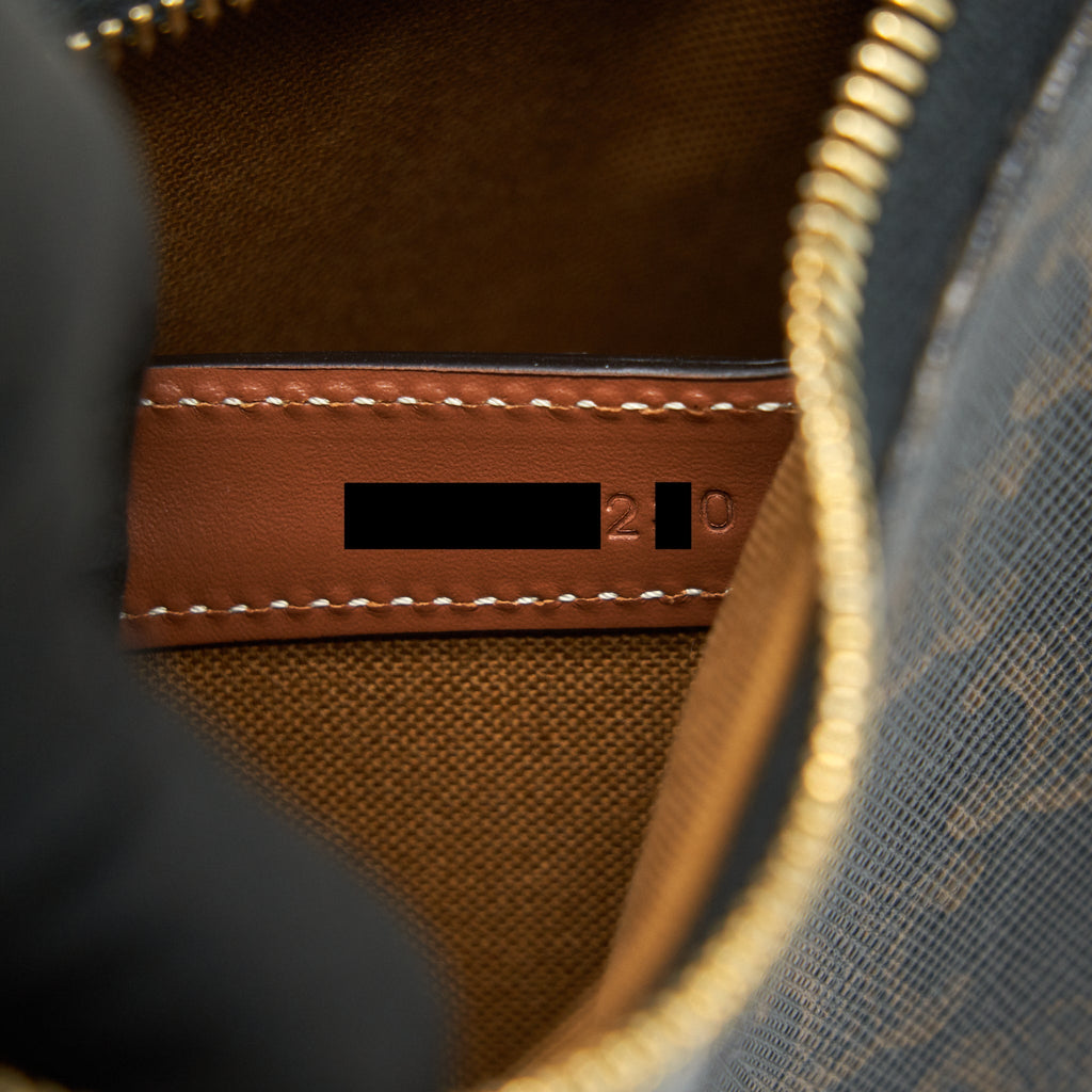 CELINE AVA BAG IN TRIOMPHE CANVAS AND CALFSKIN TAN
