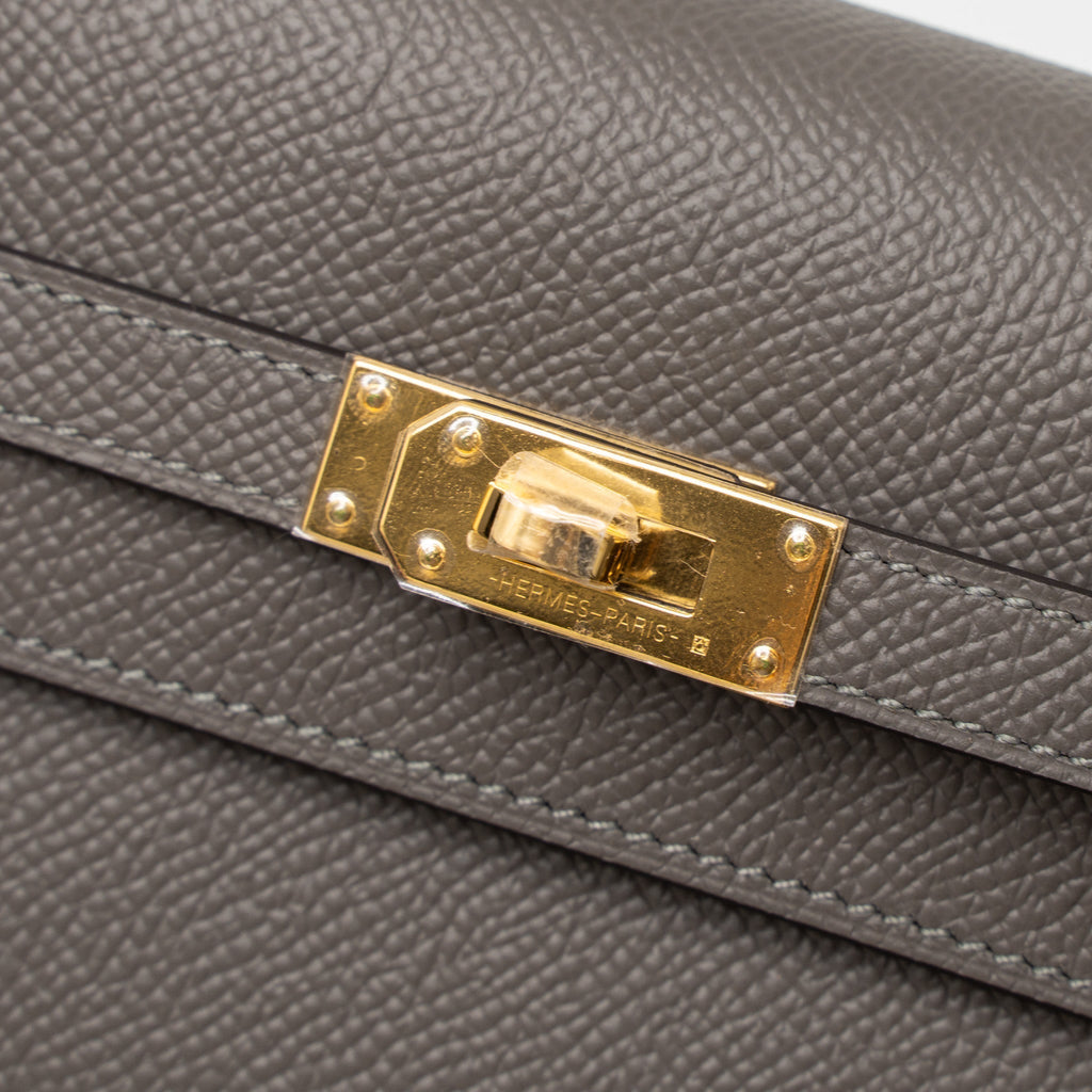 HERMES KELLY TO GO EPSOM GRIS MEYER GHW