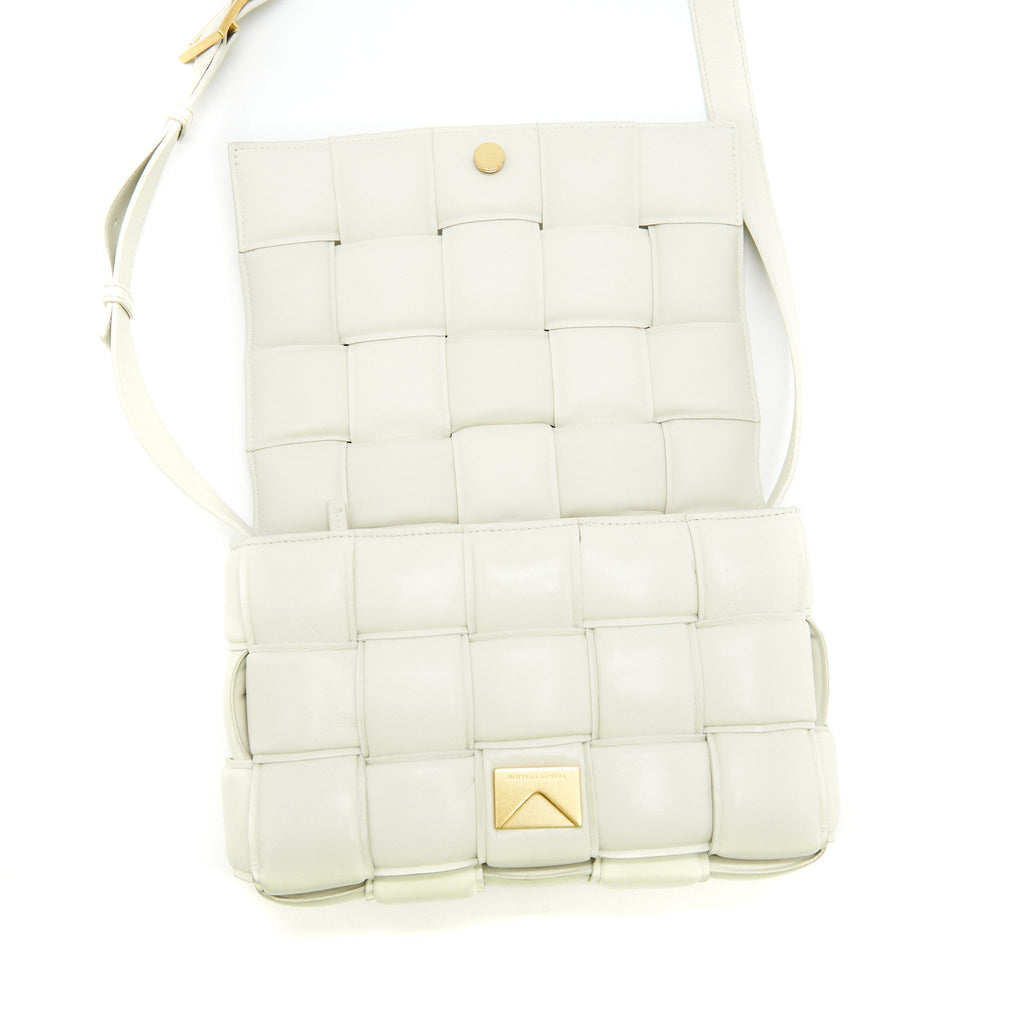 BOTTEGA VENETA PADDED CASSETTE CHALK GHW