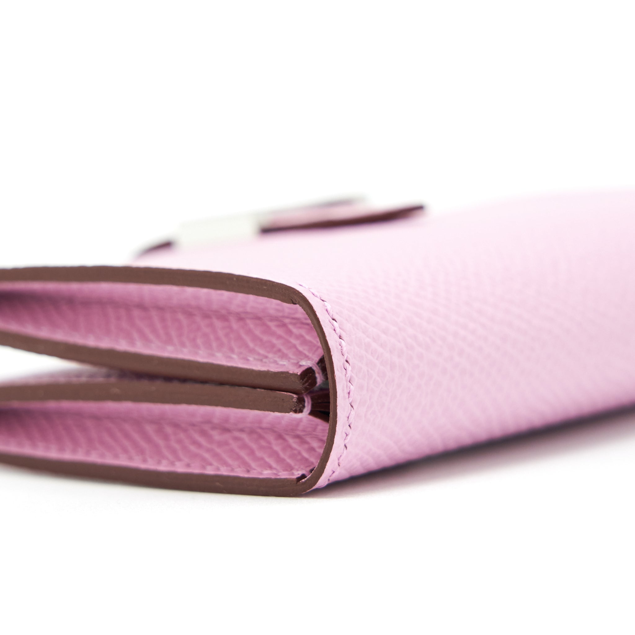 HERMES BEARN CARD HOLDER EPSOM X9 MAUVE SYLVE SHW