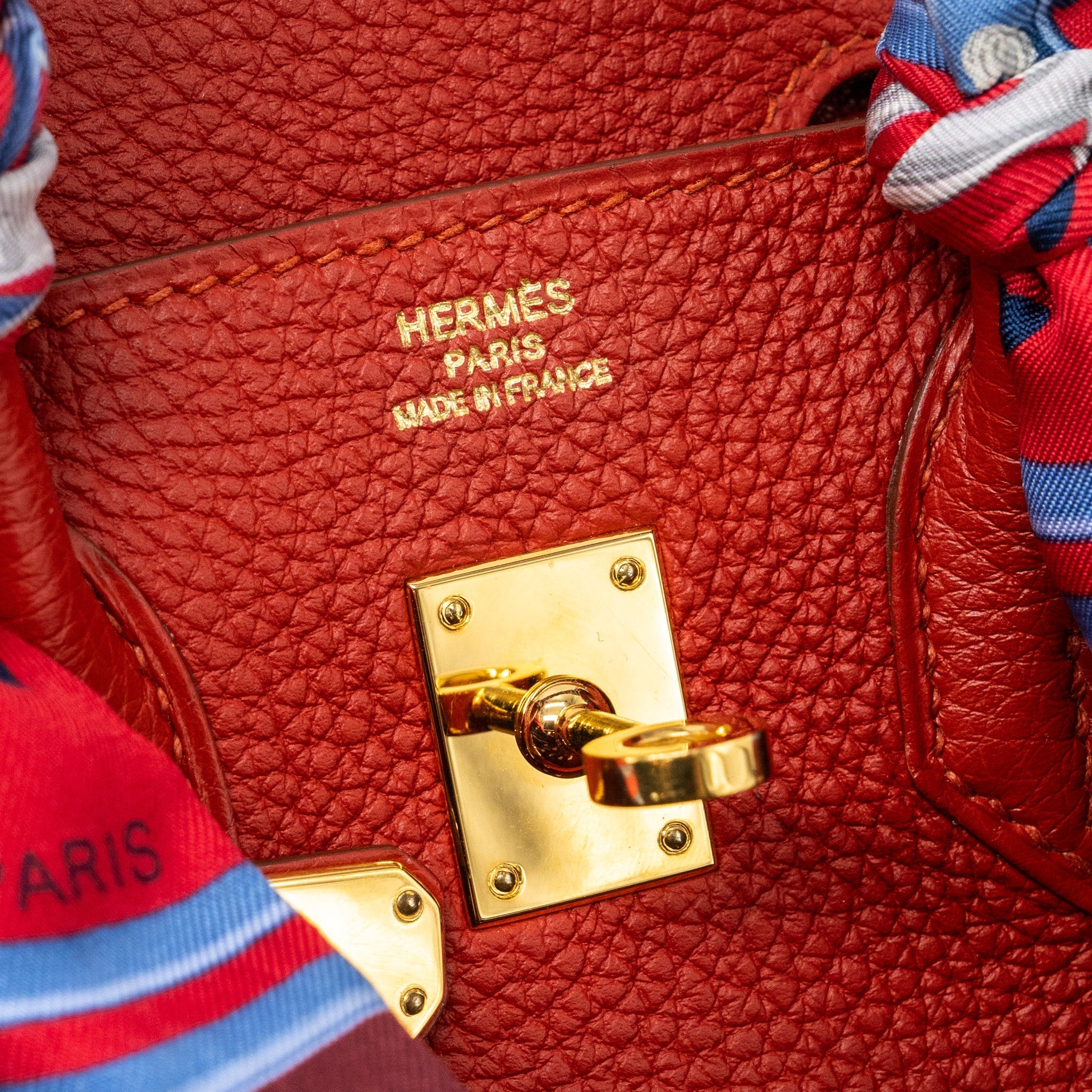HERMES BIRKIN 25 TOGO 5E VERMILLON GHW