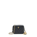 CHANEL PEARL CRUSH CAMERA BAG LAMBSKIN BLACK GHW