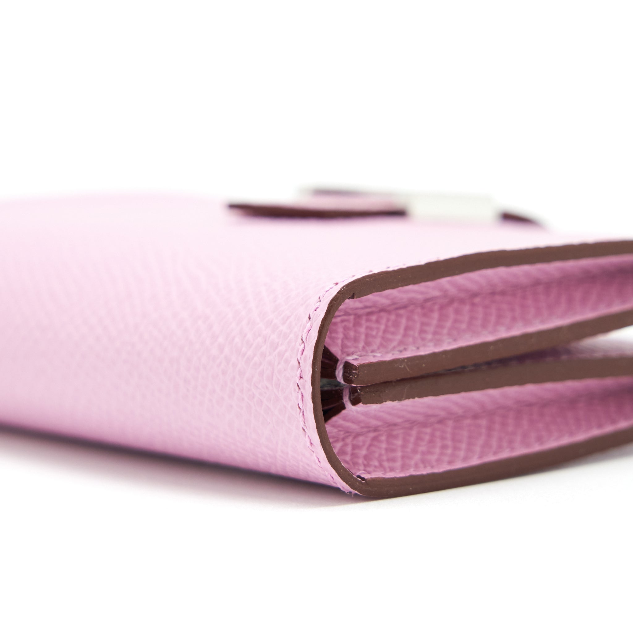 HERMES BEARN CARD HOLDER EPSOM X9 MAUVE SYLVE SHW