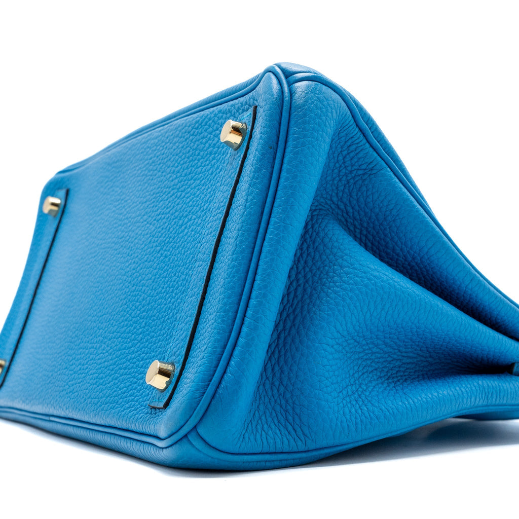 HERMES BIRKIN 30 TOGO BLUE ZANZIBAR GHW