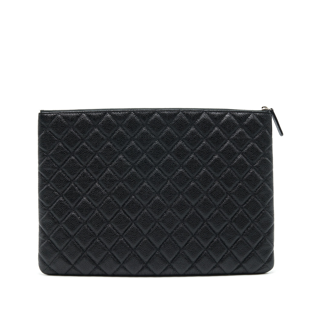 CHANEL CAVIAR POUCH BLACK SHW