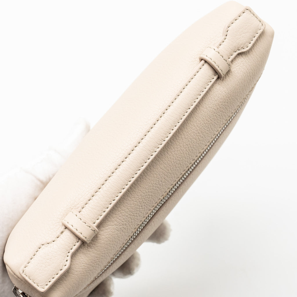 LORO PIANA EXTRA POCKET L19 GRAINED CALFSKIN WHISPER WHITE SHW