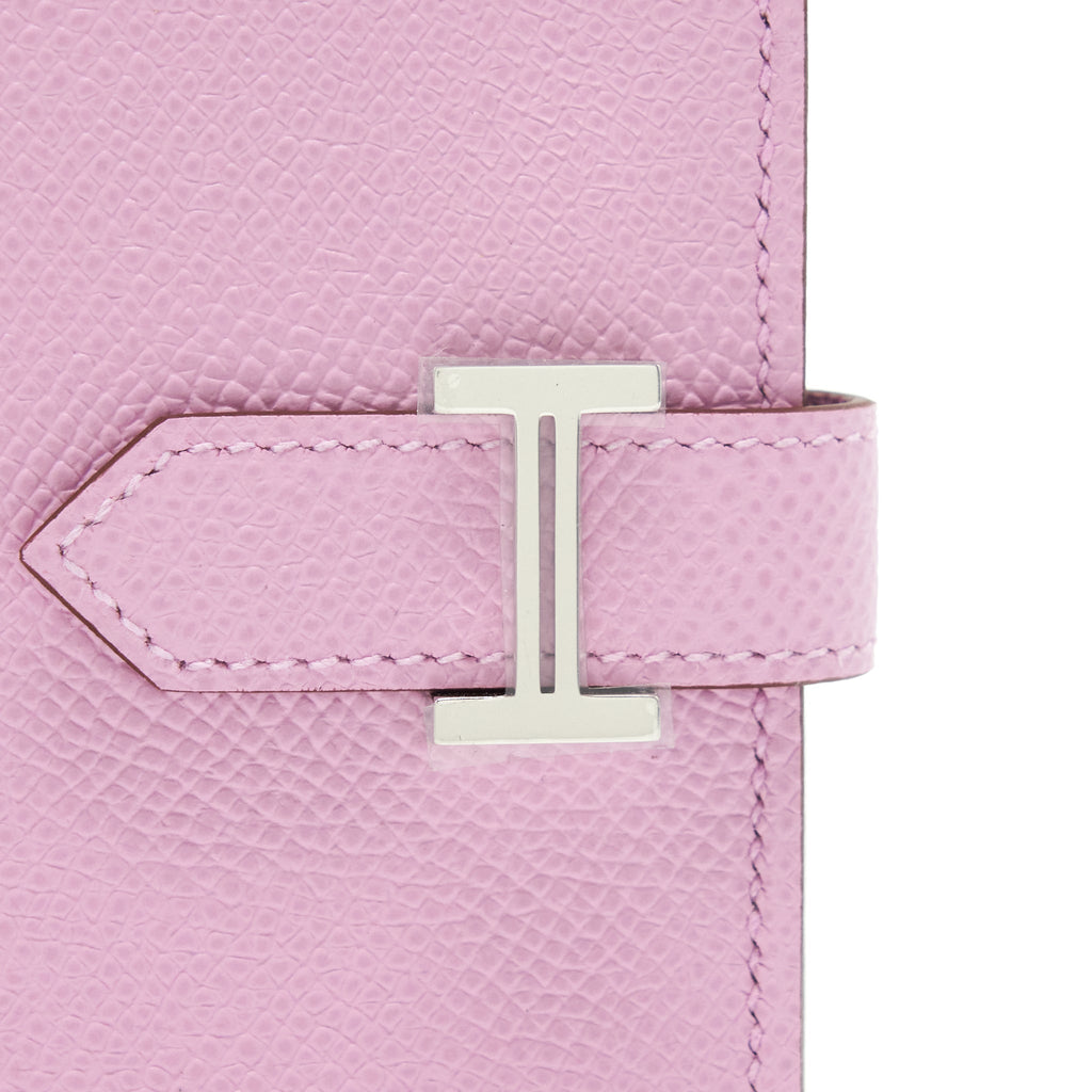 HERMES BEARN CARD HOLDER EPSOM X9 MAUVE SYLVE SHW