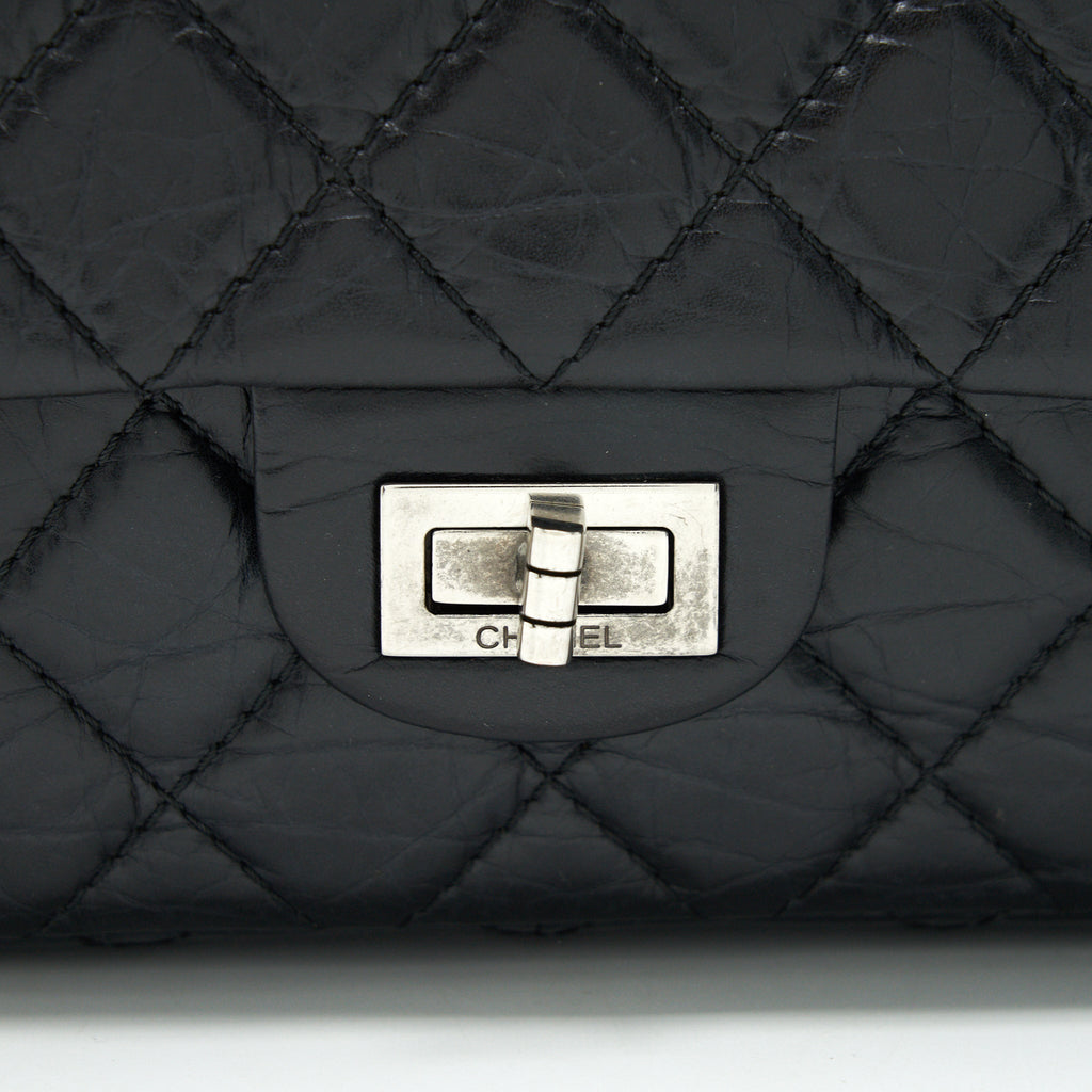 CHANEL REISSUE 226 IN BLACK RUTHENIUM SILVER HARDWARE