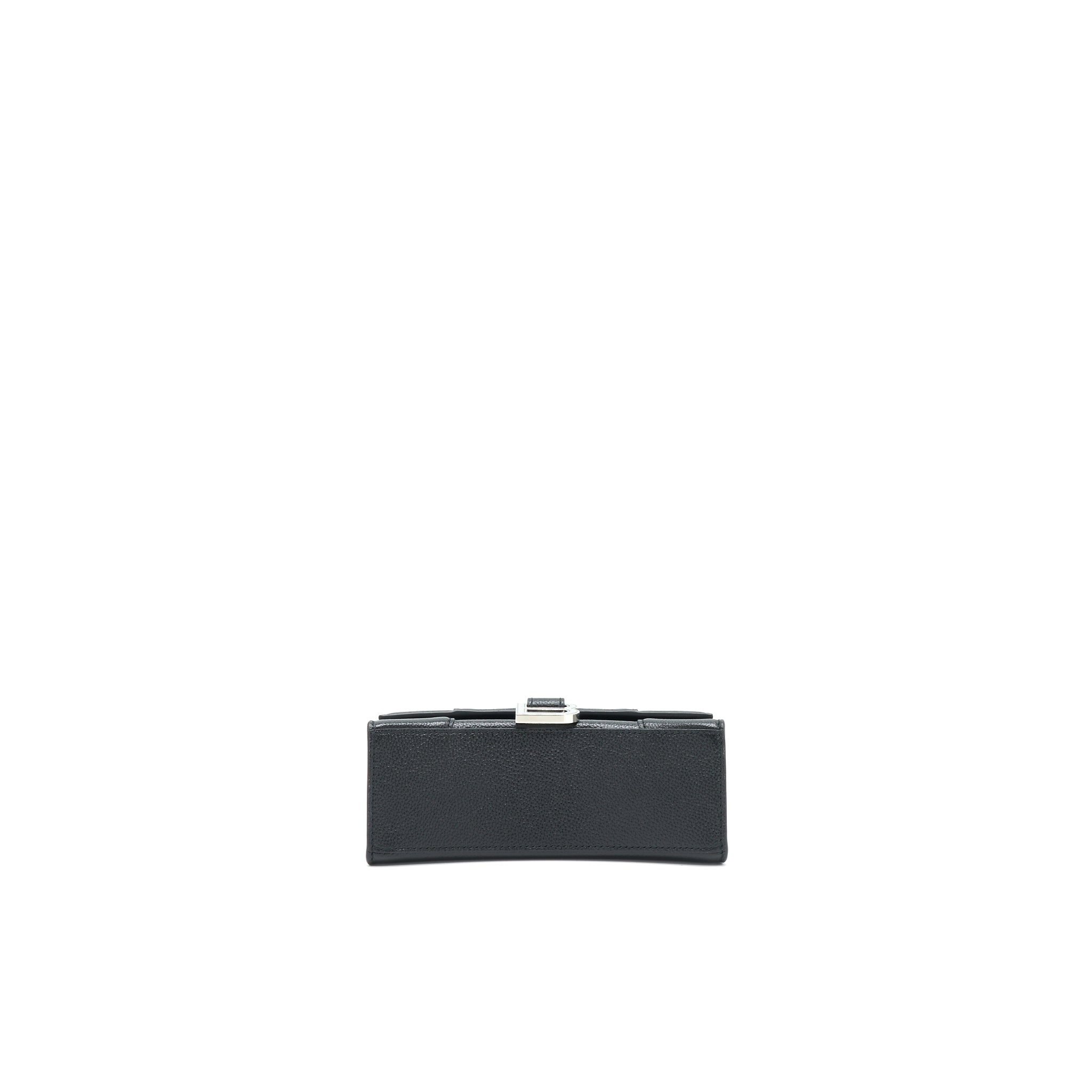 BALENCIAGA HOURGLASS AS GRAINED CALFSKIN BLACK SHW