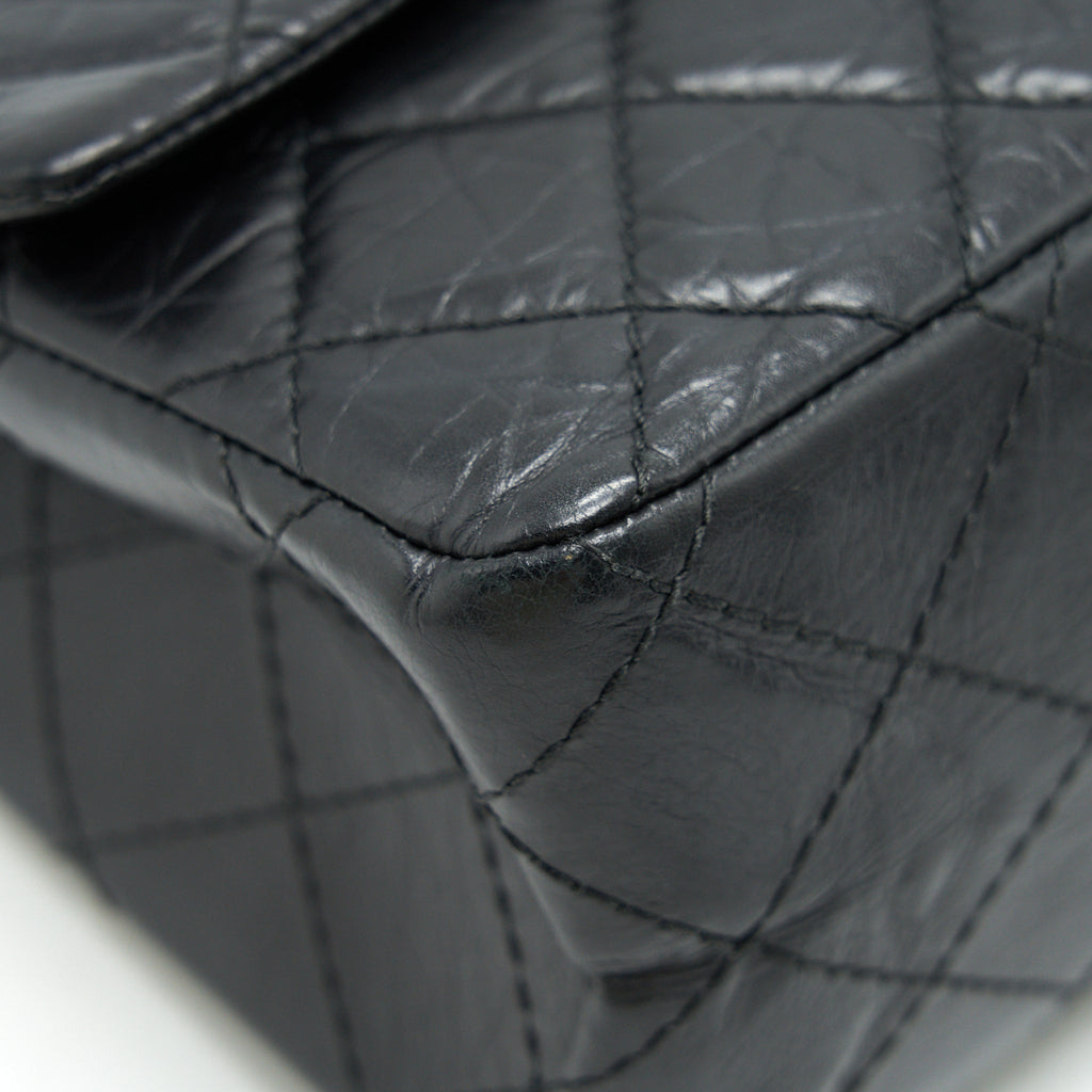 CHANEL REISSUE 226 IN BLACK RUTHENIUM SILVER HARDWARE