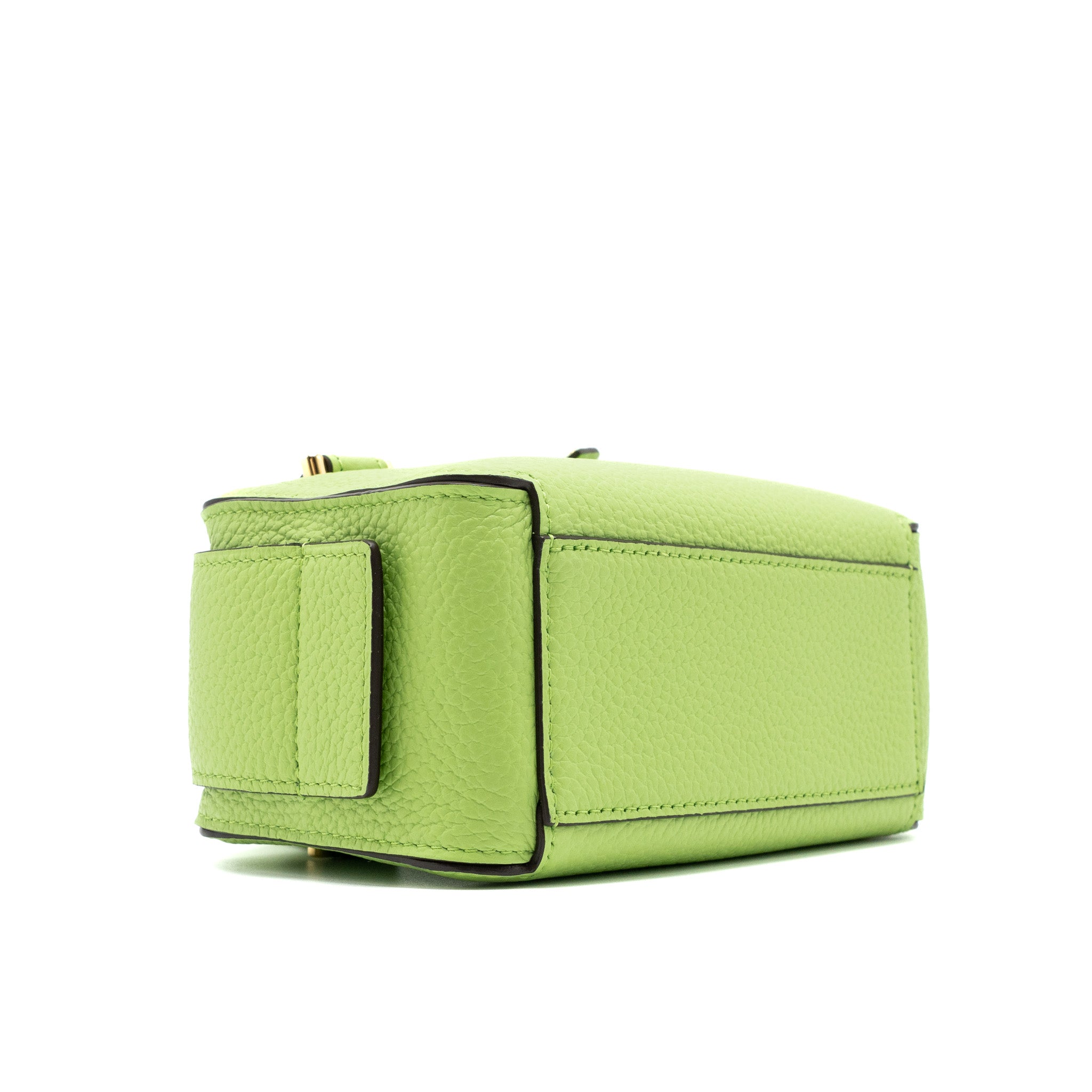 DELVAUX COOL BOX NANO TAURILLON SOFT CALFSKIN ALOE GHW