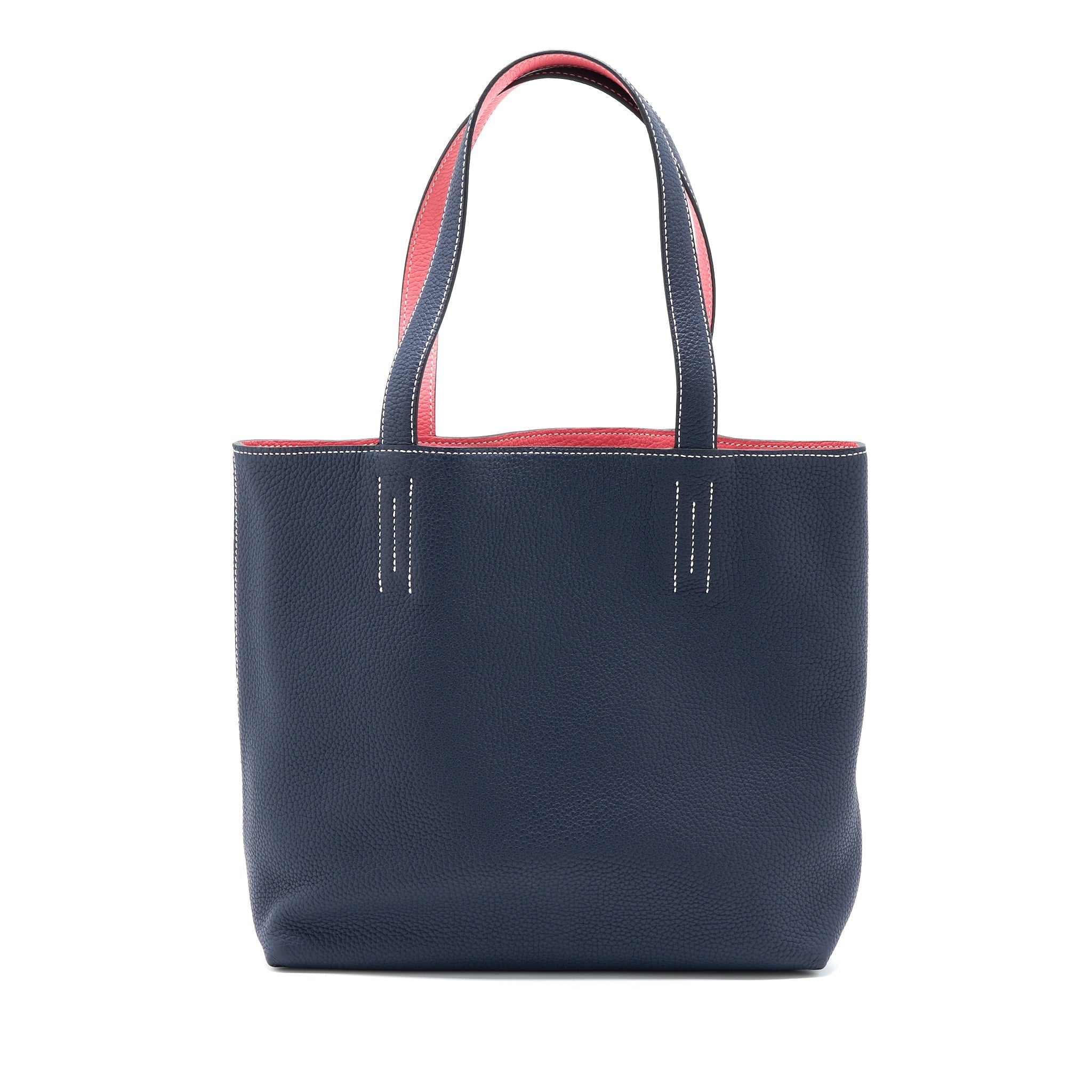 HERMES DOUBLE SENS 36 BAG CLEMENCE BLUE NUIT/ROSE AZALEE