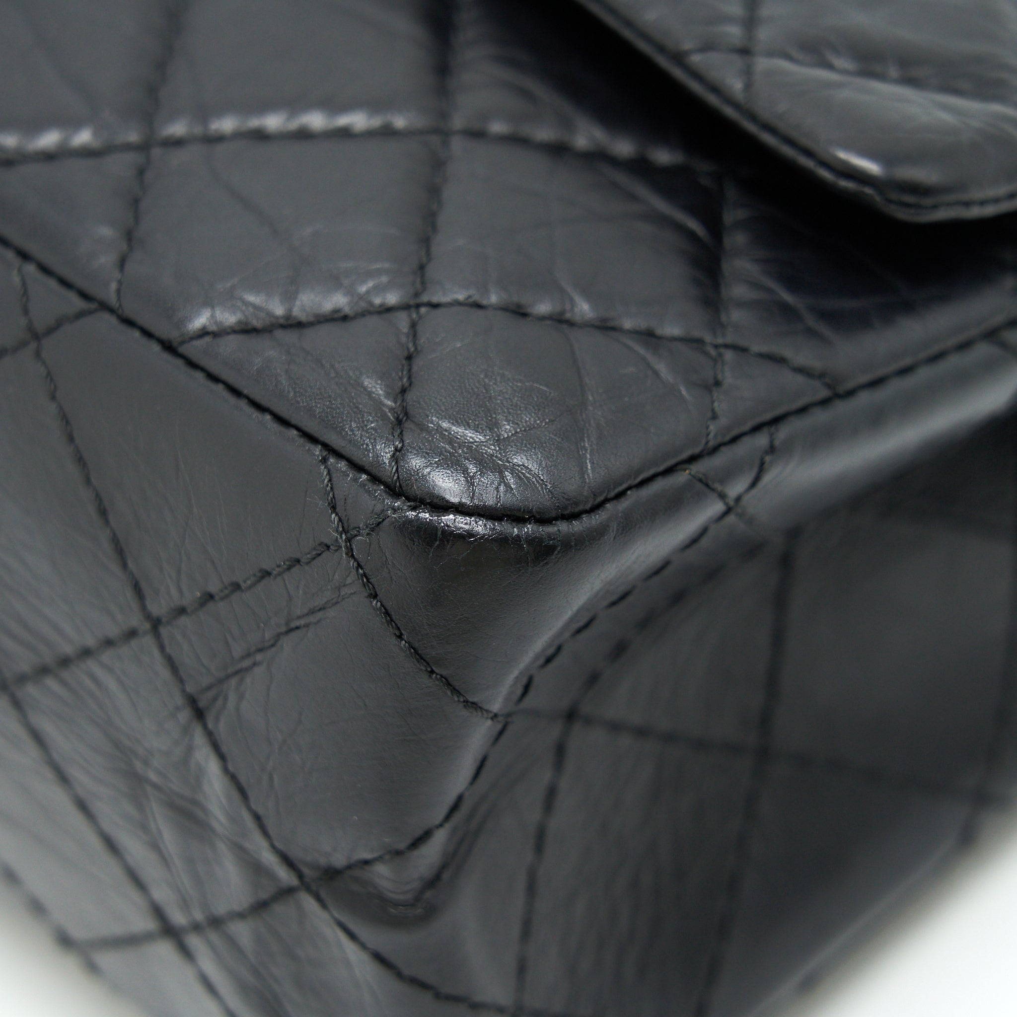 CHANEL REISSUE 226 IN BLACK RUTHENIUM SILVER HARDWARE
