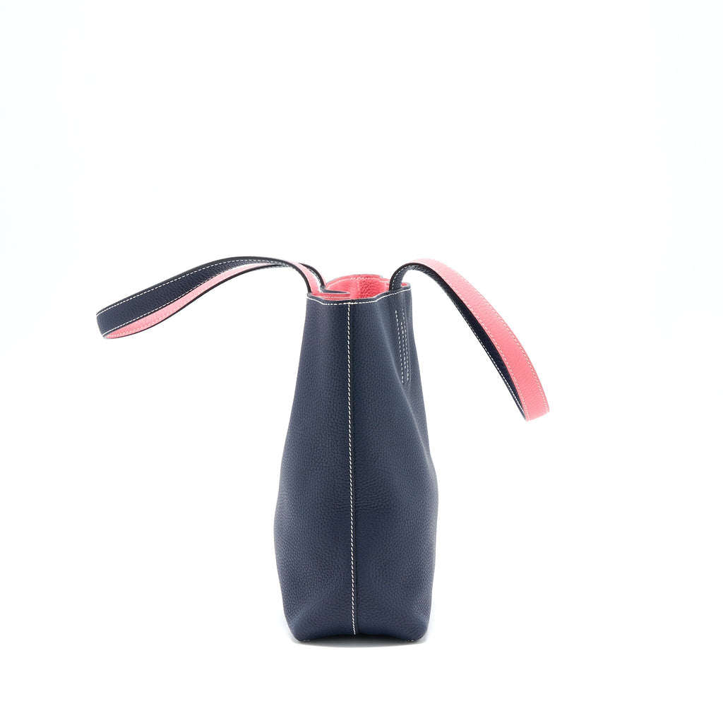 HERMES DOUBLE SENS 36 BAG CLEMENCE BLUE NUIT/ROSE AZALEE