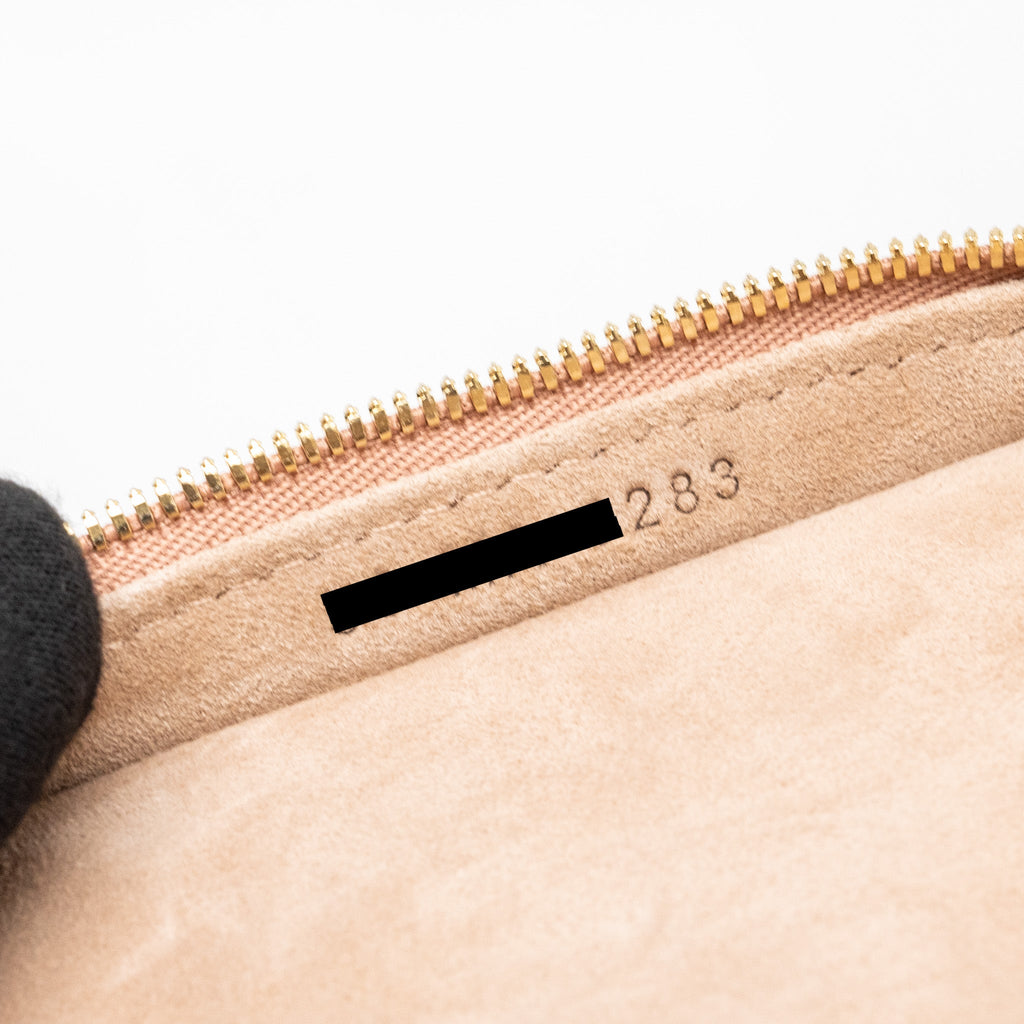 DIOR MICRO LADY DIOR VANITY CASE LAMBSKIN DARK BEIGE LGHW
