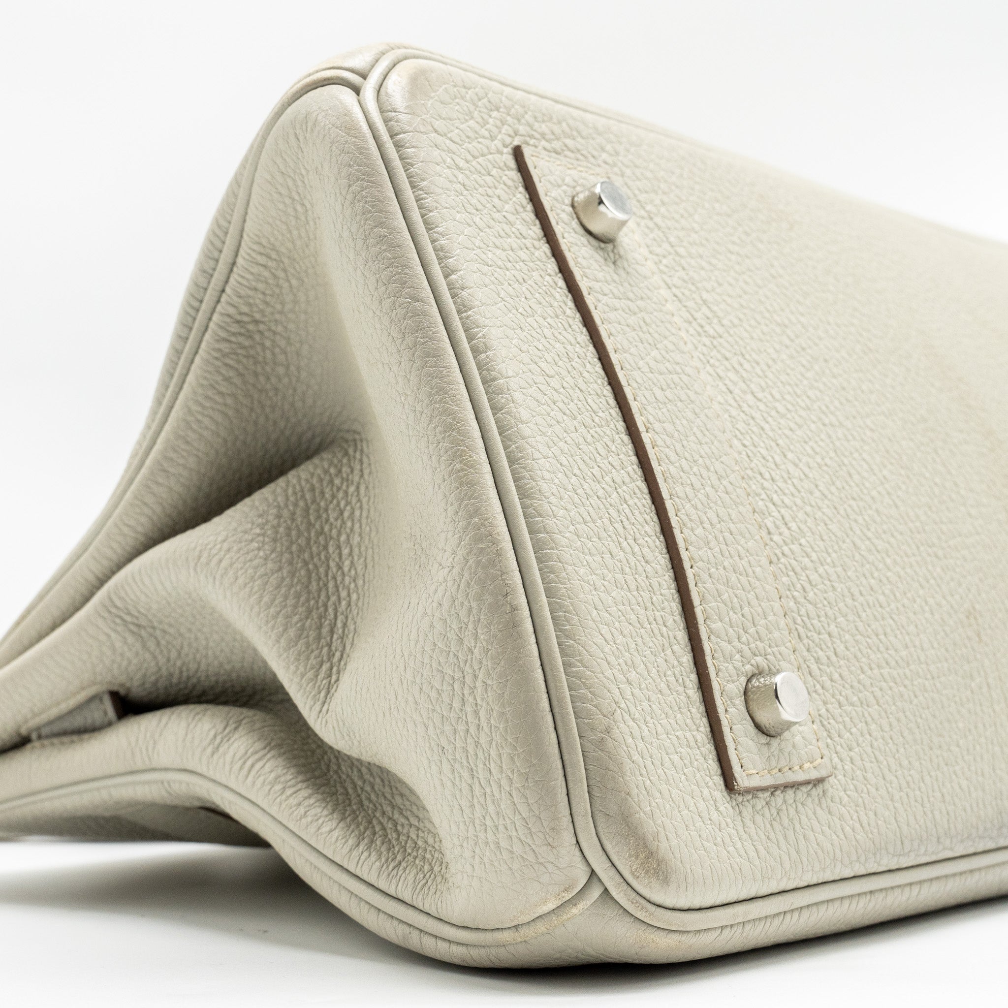 HERMES SHOULDER BIRKIN CLEMENCE GRIS PERLE SHW