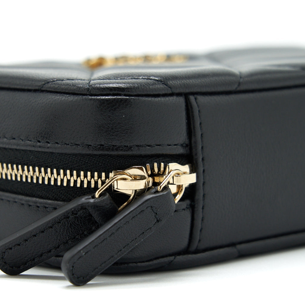 CHANEL 19 CAMERA BAG LAMBSKIN BLACK WITH GOLD/SLIVER HARDWARE
