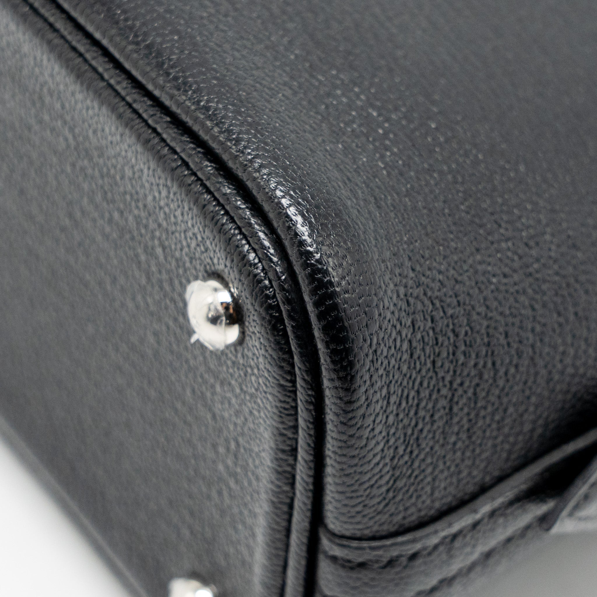 HERMES MINI BOLIDE CHÈVRE MYSORE BLACK SHW