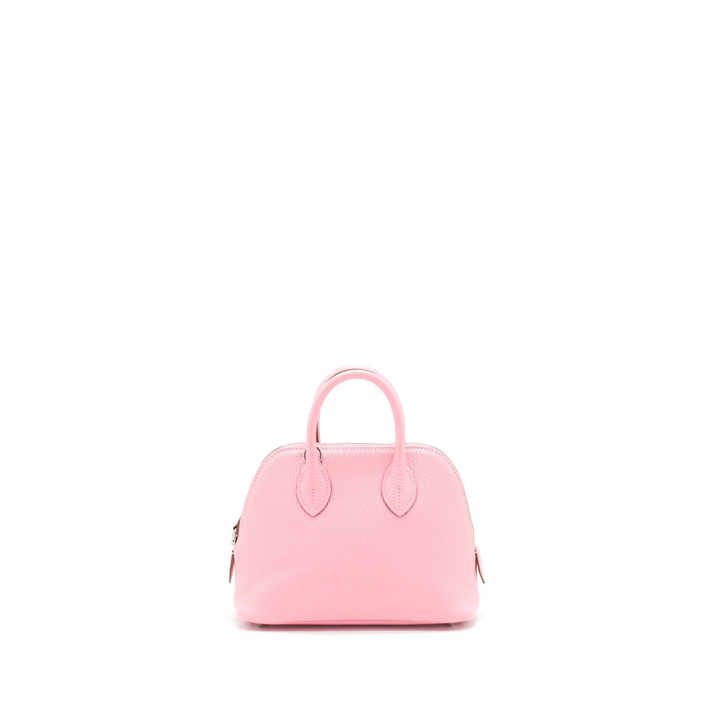 HERMES MINI BOLIDE CHÈVRE MYSORE ROSE CONFETTI SHW