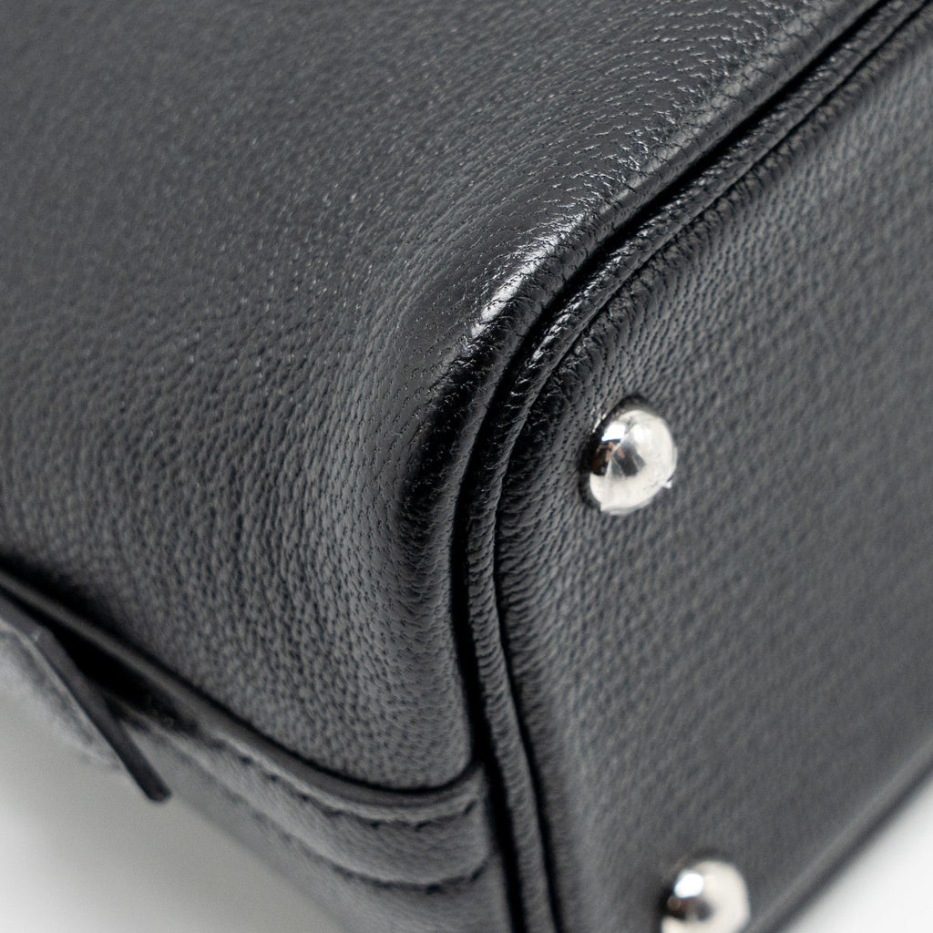 HERMES MINI BOLIDE CHÈVRE MYSORE BLACK SHW