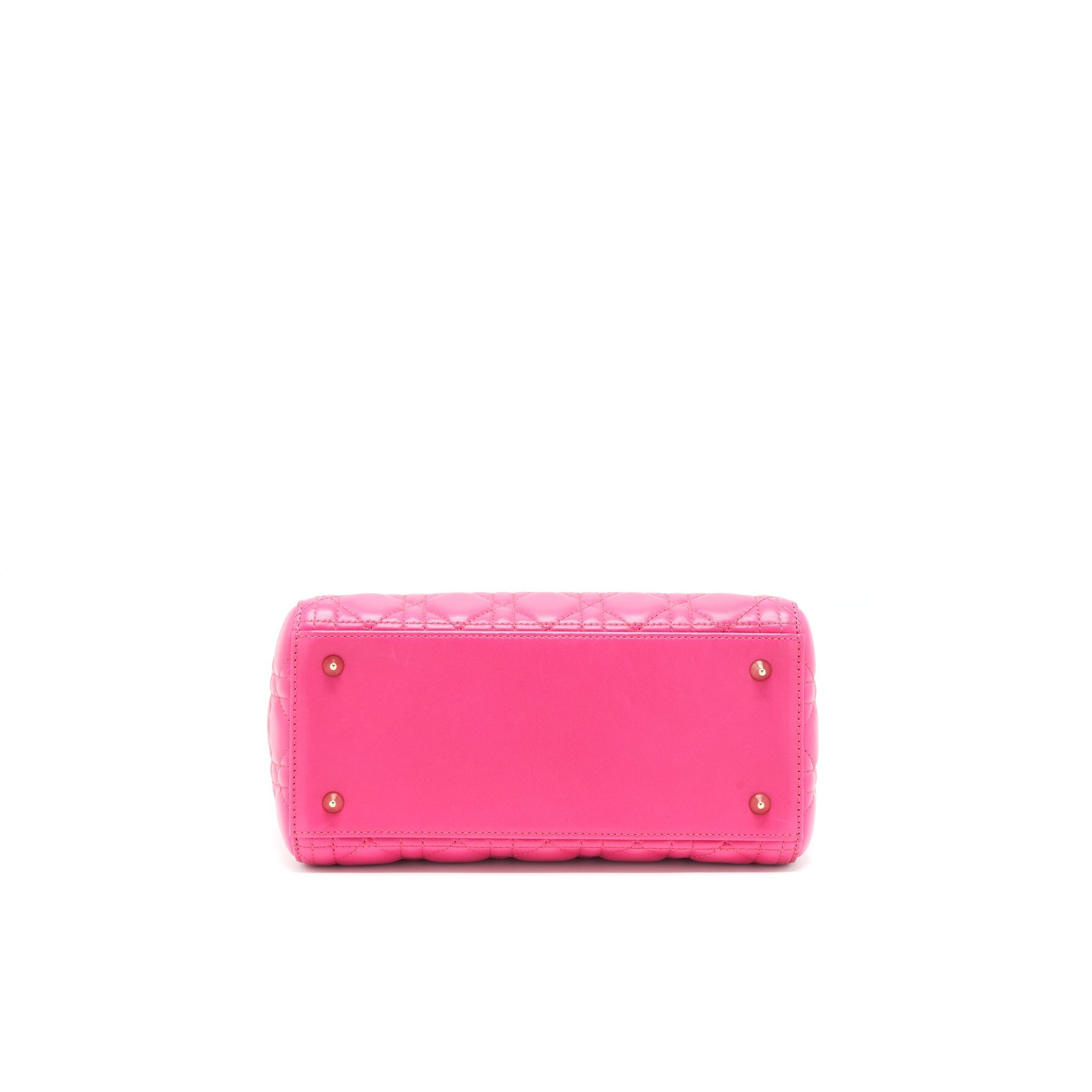DIOR LADY DIOR BAG MEDIUM PINK GHW