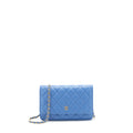 CHANEL CLASSIC WALLET ON CHAIN CAVIAR LIGHT BLUE LGHW