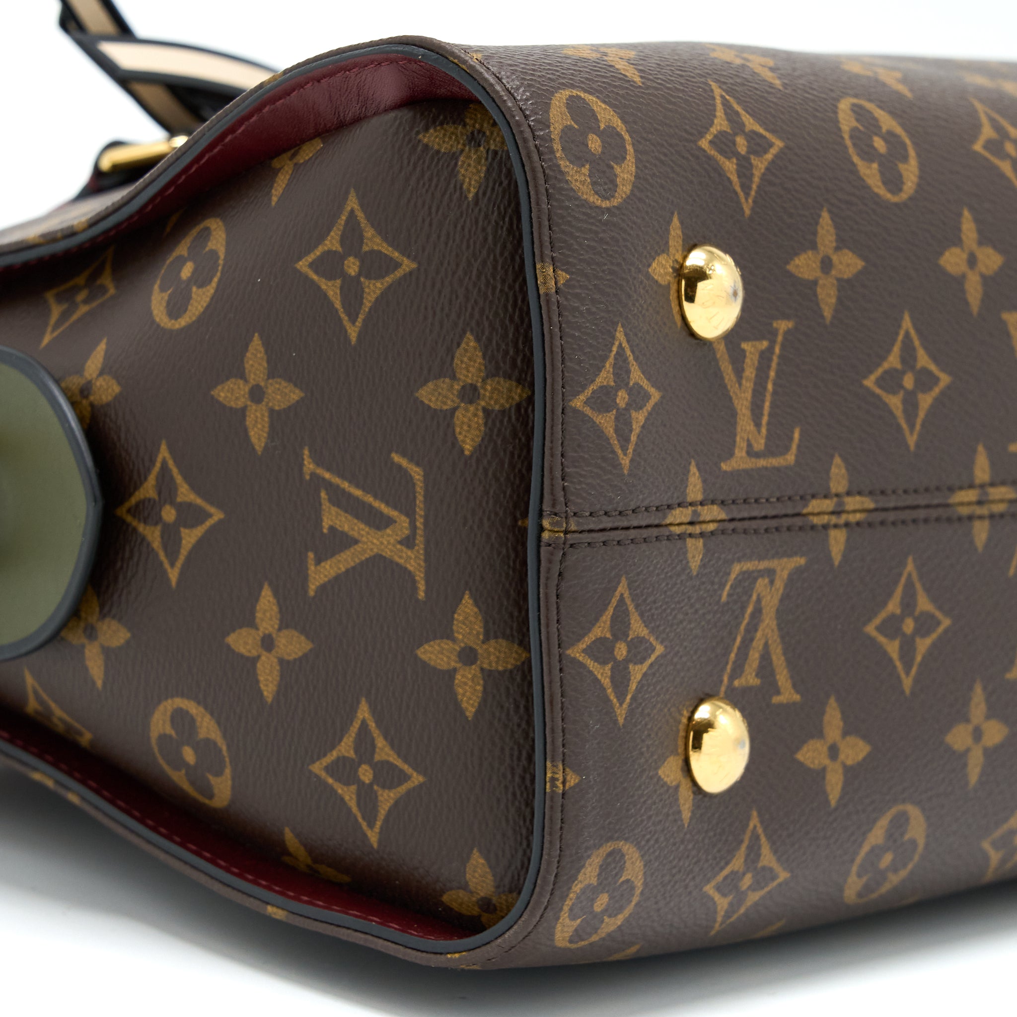 LOUIS VUITTON TUILERIES BAG MONOGRAM CANVAS GREEN/RED GHW