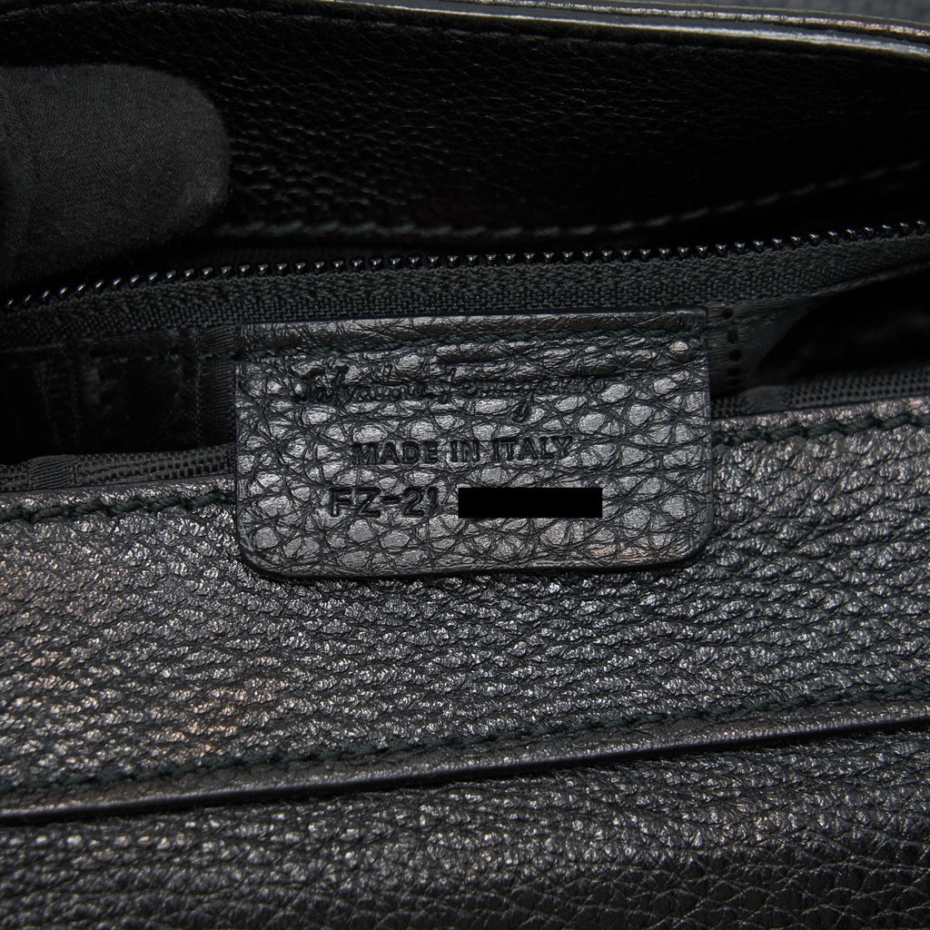 SALVATORE FERRAGAMO SOPHIA HANDLE CROSSBODY BAG IN BLACK SHW