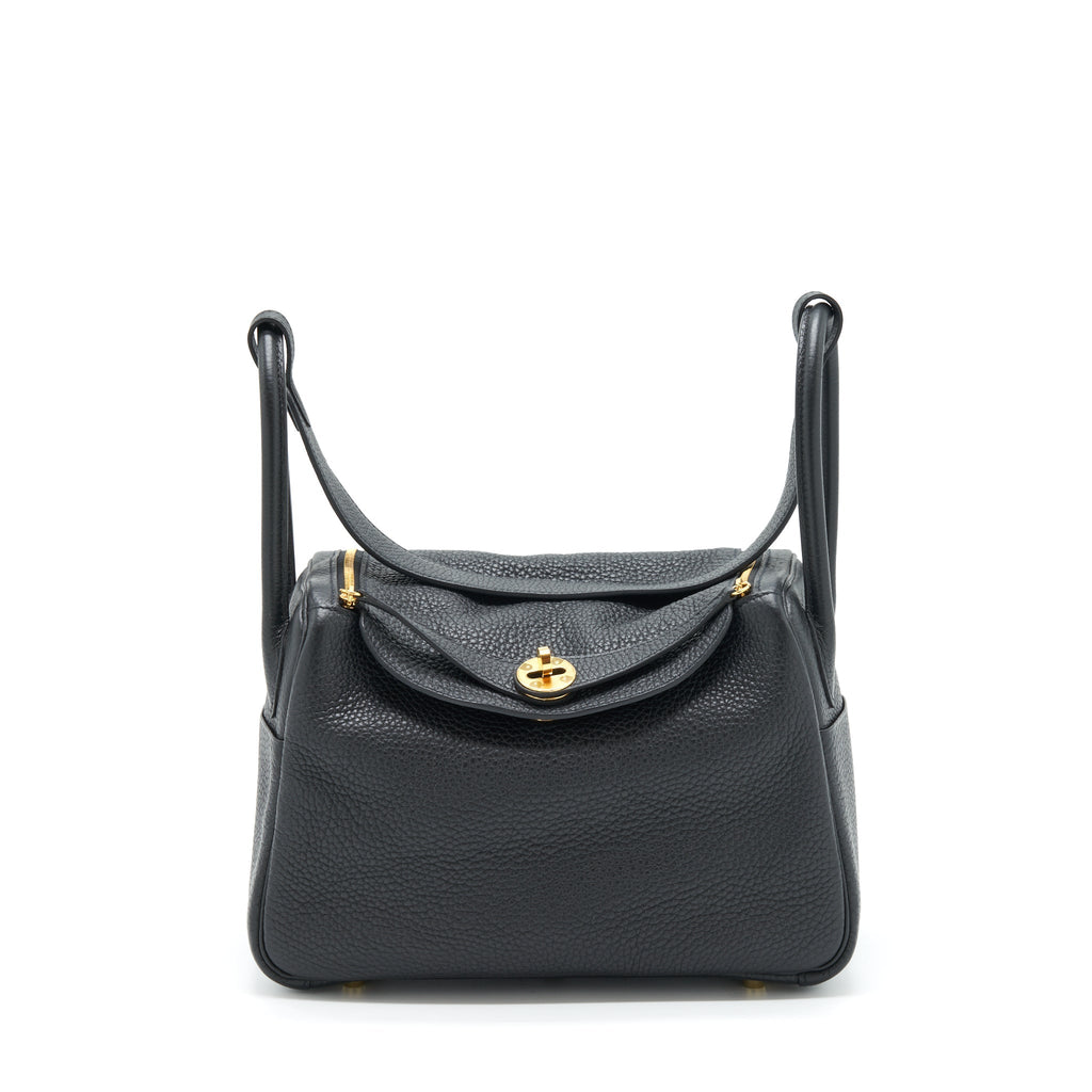 HERMES LINDY 26 CLEMENCE BLACK GHW
