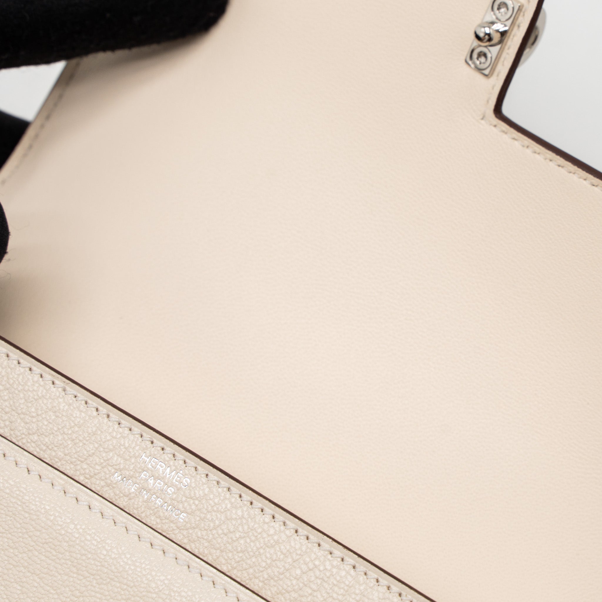 HERMES MINI VERROU CHEVRE MYSORE NATA HAVANE/CHAI/ETOUPE HARDWARE