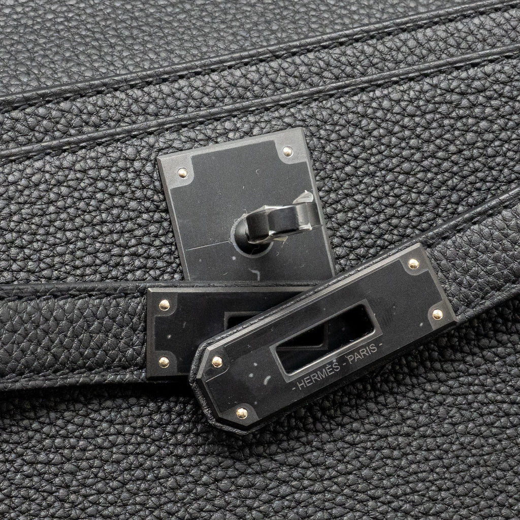 HERMES POCHETTE KELLY DEPECHES 25 TOGO SO BLACK