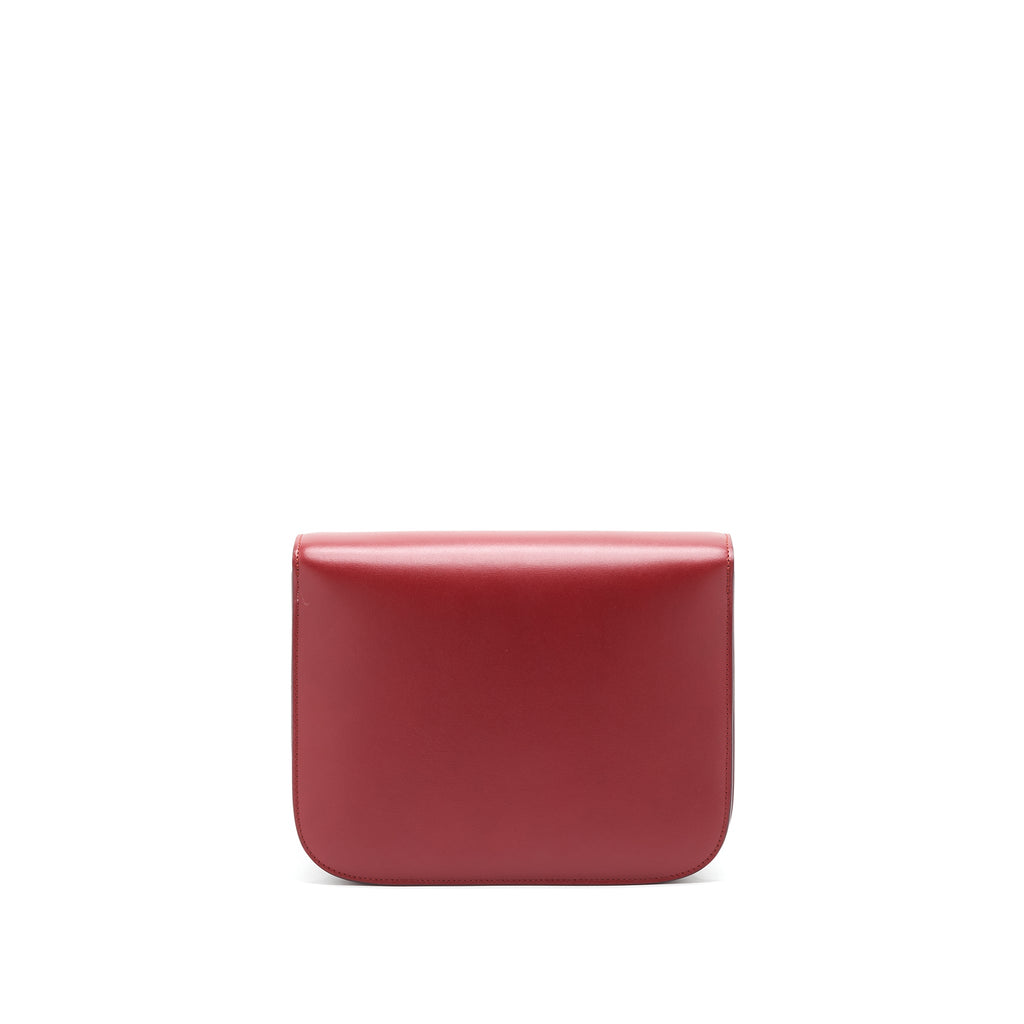 CELINE MEDIUM CLASSIC BOX BAG RED GHW