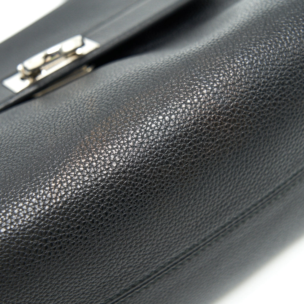 SALVATORE FERRAGAMO SOPHIA HANDLE CROSSBODY BAG IN BLACK SHW
