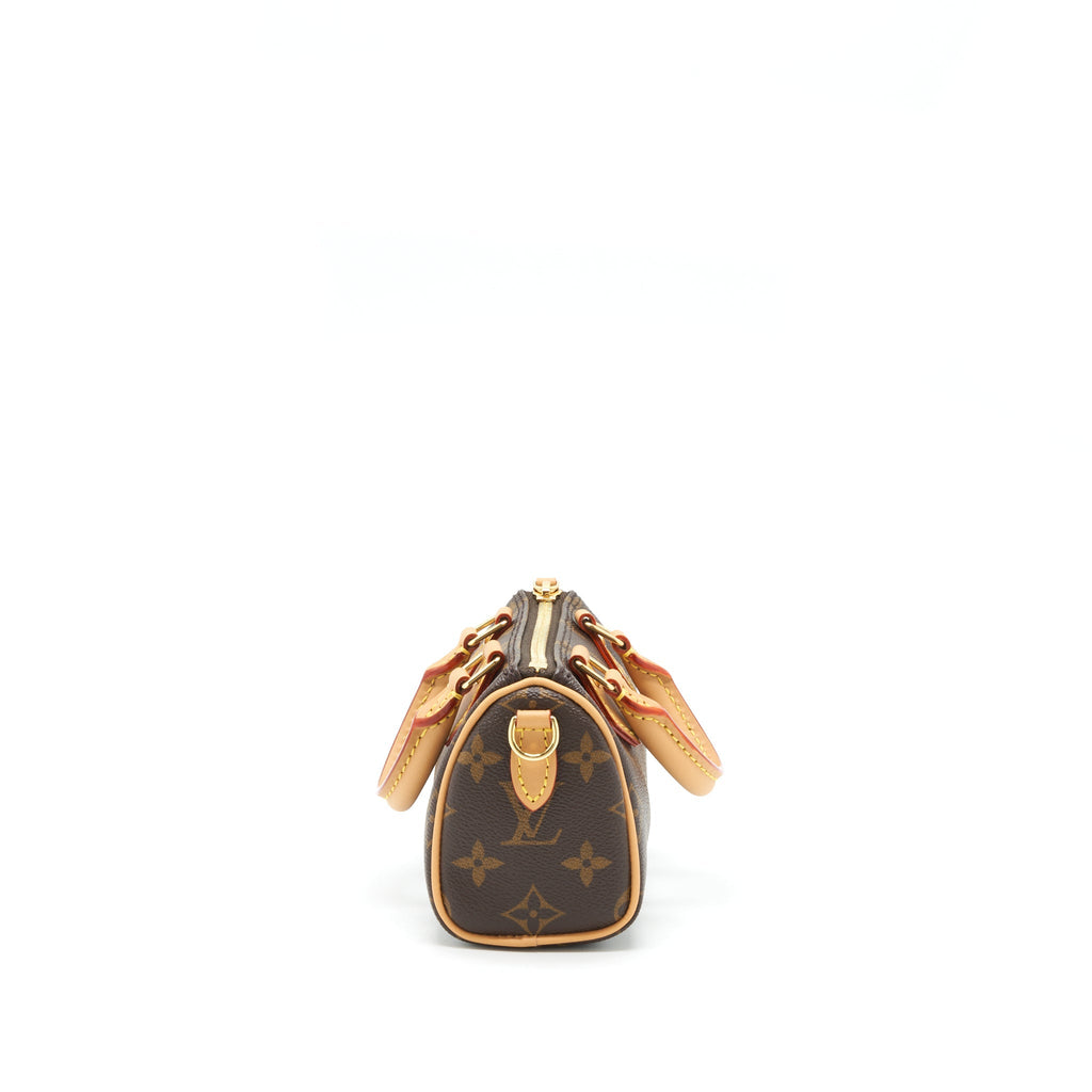 LOUIS VUITTON NANO SPEEDY NEW VERSION MONOGRAM CANVAS GHW