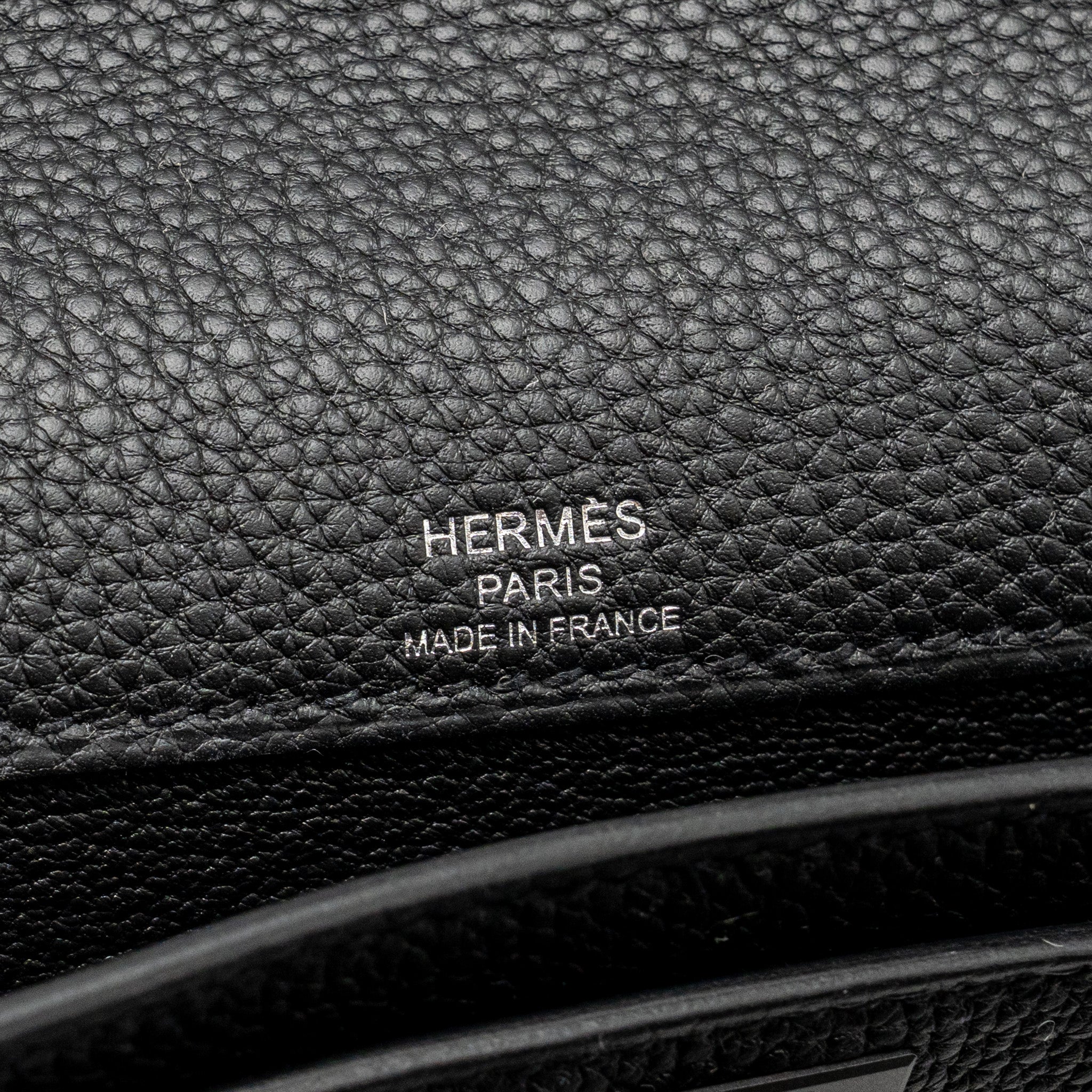 HERMES POCHETTE KELLY DEPECHES 25 TOGO SO BLACK
