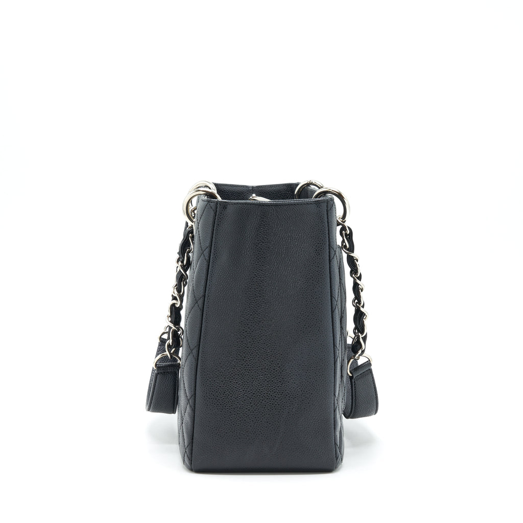 CHANEL GRAND SHOPPING TOTE GST CAVIAR BLACK SHW