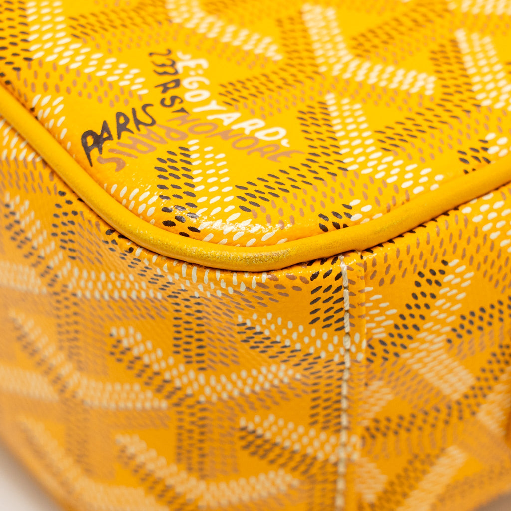 GOYARD CAP VERT PM CROSSBODY BAG GOYARDINE CANVAS YELLOW SHW