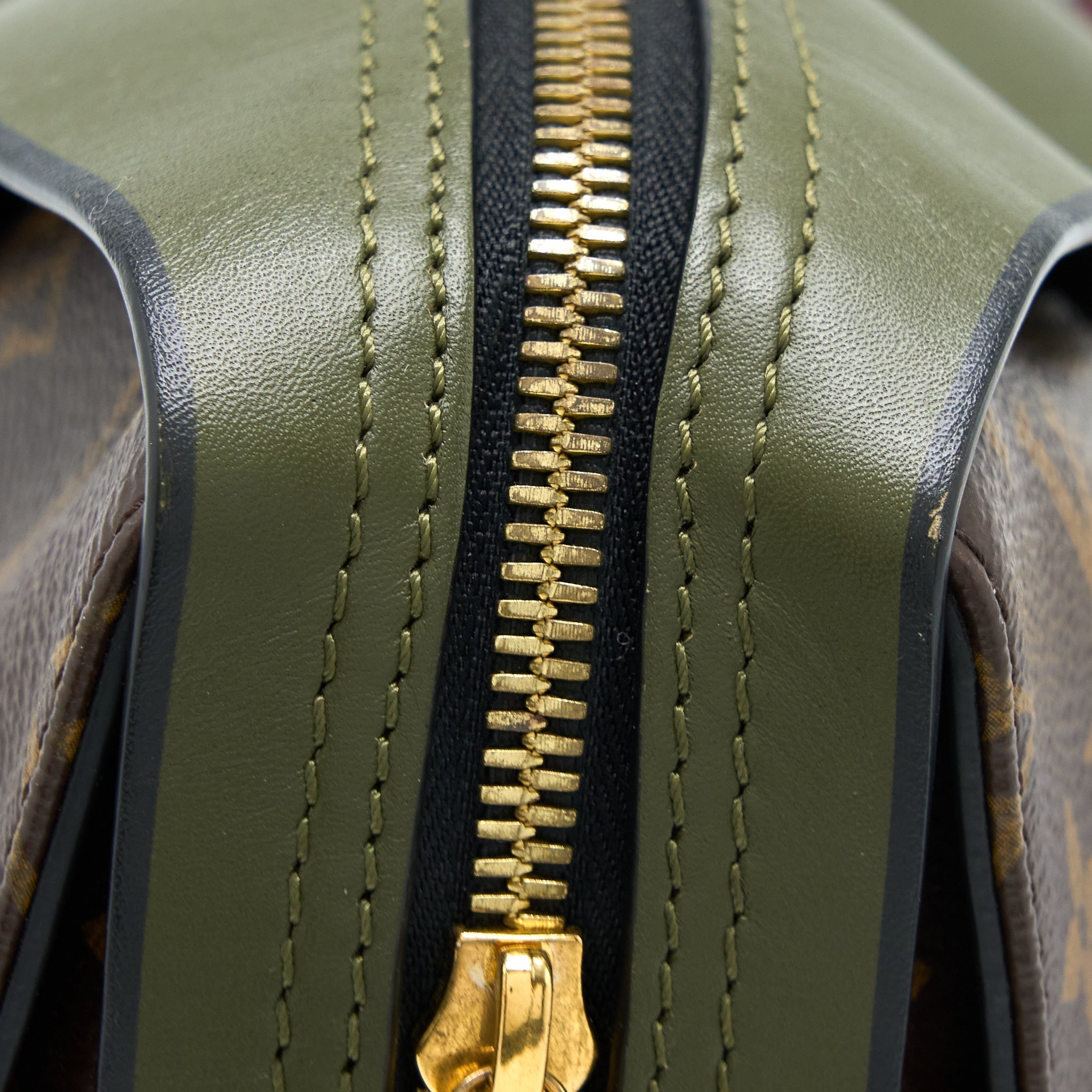 LOUIS VUITTON TUILERIES BAG MONOGRAM CANVAS GREEN/RED GHW