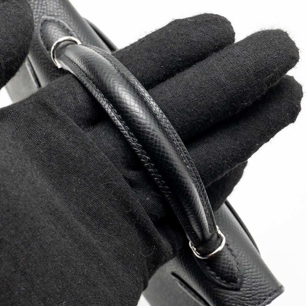HERMES MINI KELLY II EPSOM BLACK SHW