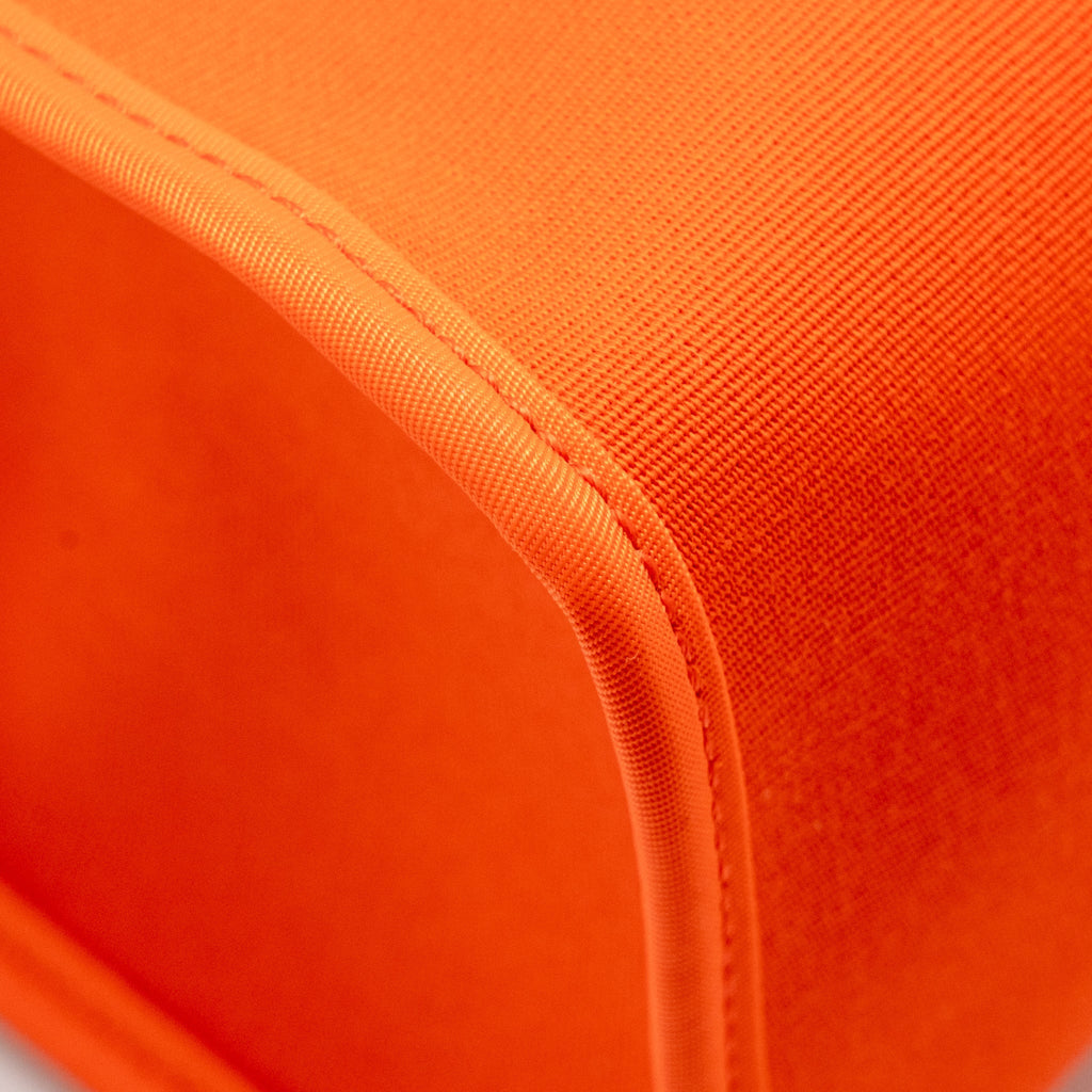 HERMES HERBAG 31 ZIP BAG CANVAS/NATURAL HUNTER ORANGE POPPY SHW