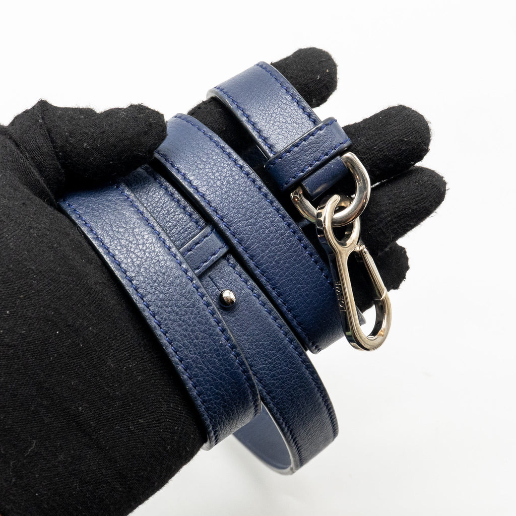 LOEWE SMALL PUZZLE BAG CALFSKIN NAVY SHW