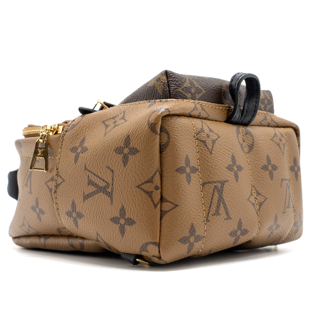 LOUIS VUITTON MINI PALM SPRING BACKPACK REVERSE MONOGRAM CANVAS GHW