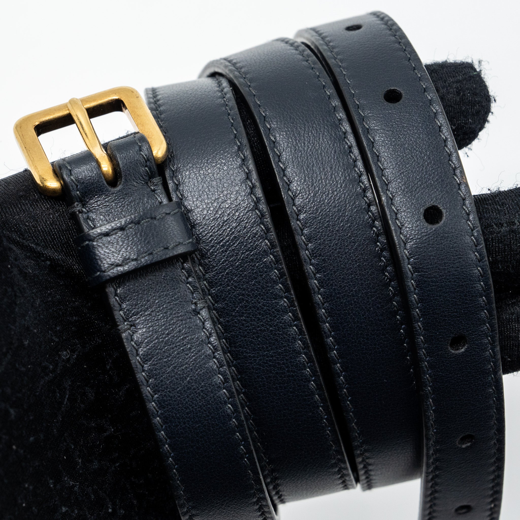 DIOR SADDLE BELT POUCH DIOR OBLIQUE JACQUARD BLUE GHW