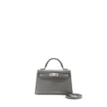 HERMES MINI KELLY II EPSOM 0L GRIS MEYER SHW