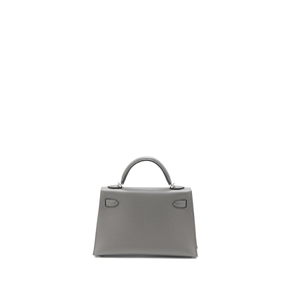 HERMES MINI KELLY II EPSOM 0L GRIS MEYER SHW