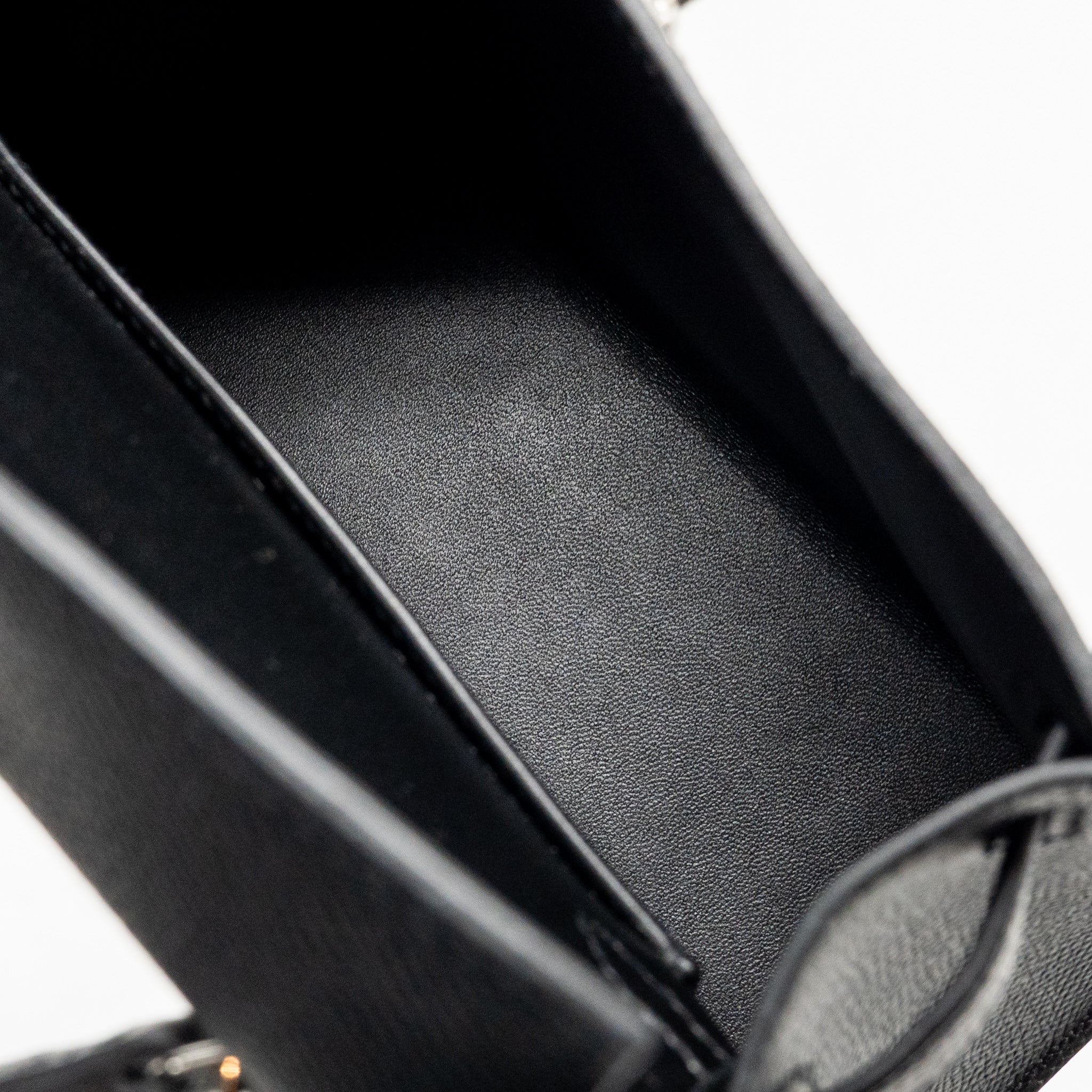HERMES MINI KELLY II EPSOM BLACK SHW