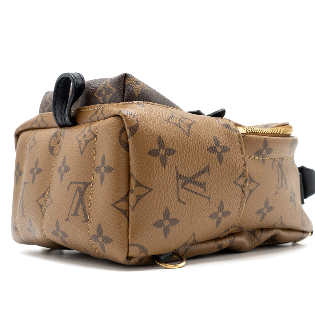 LOUIS VUITTON MINI PALM SPRING BACKPACK REVERSE MONOGRAM CANVAS GHW