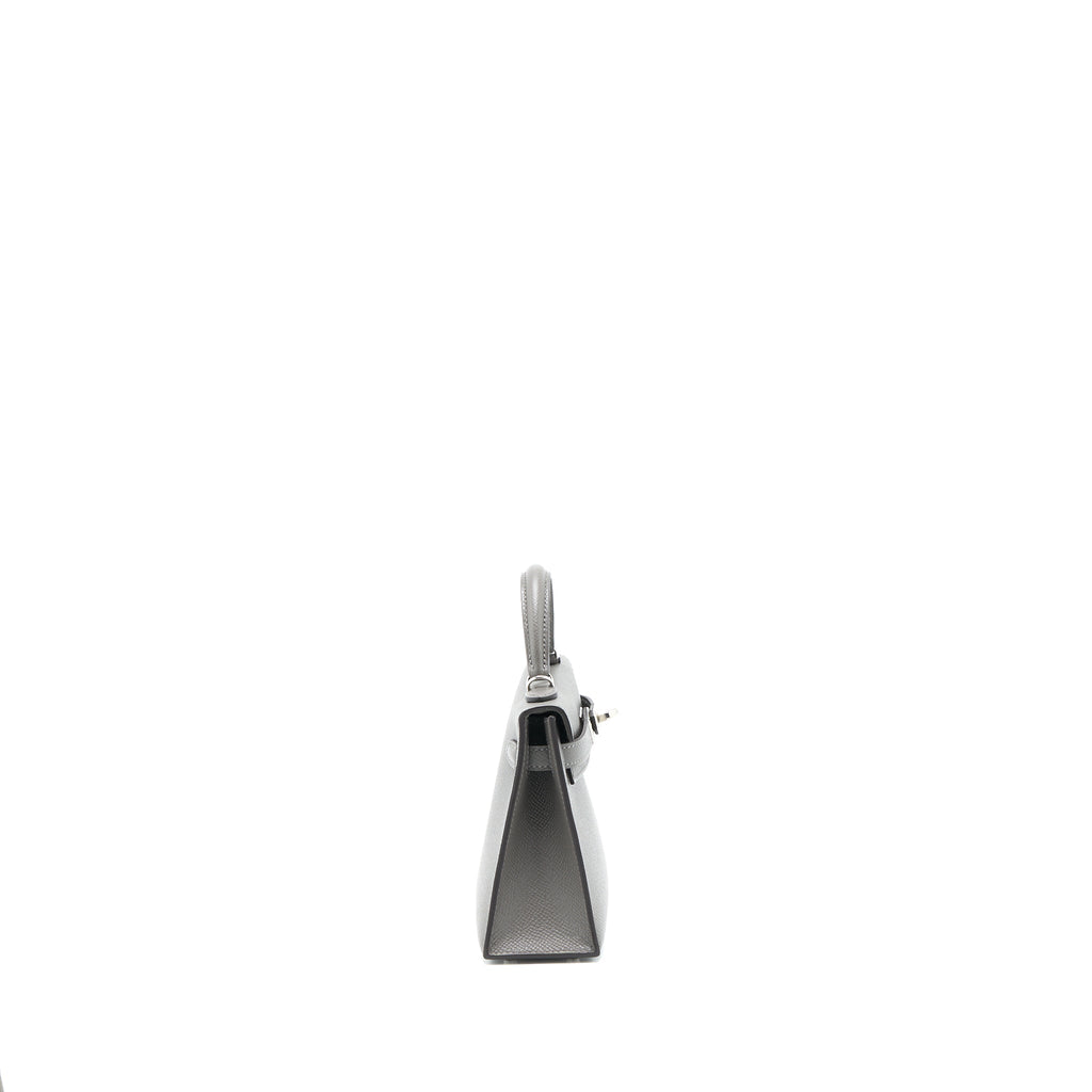 HERMES MINI KELLY II EPSOM 0L GRIS MEYER SHW