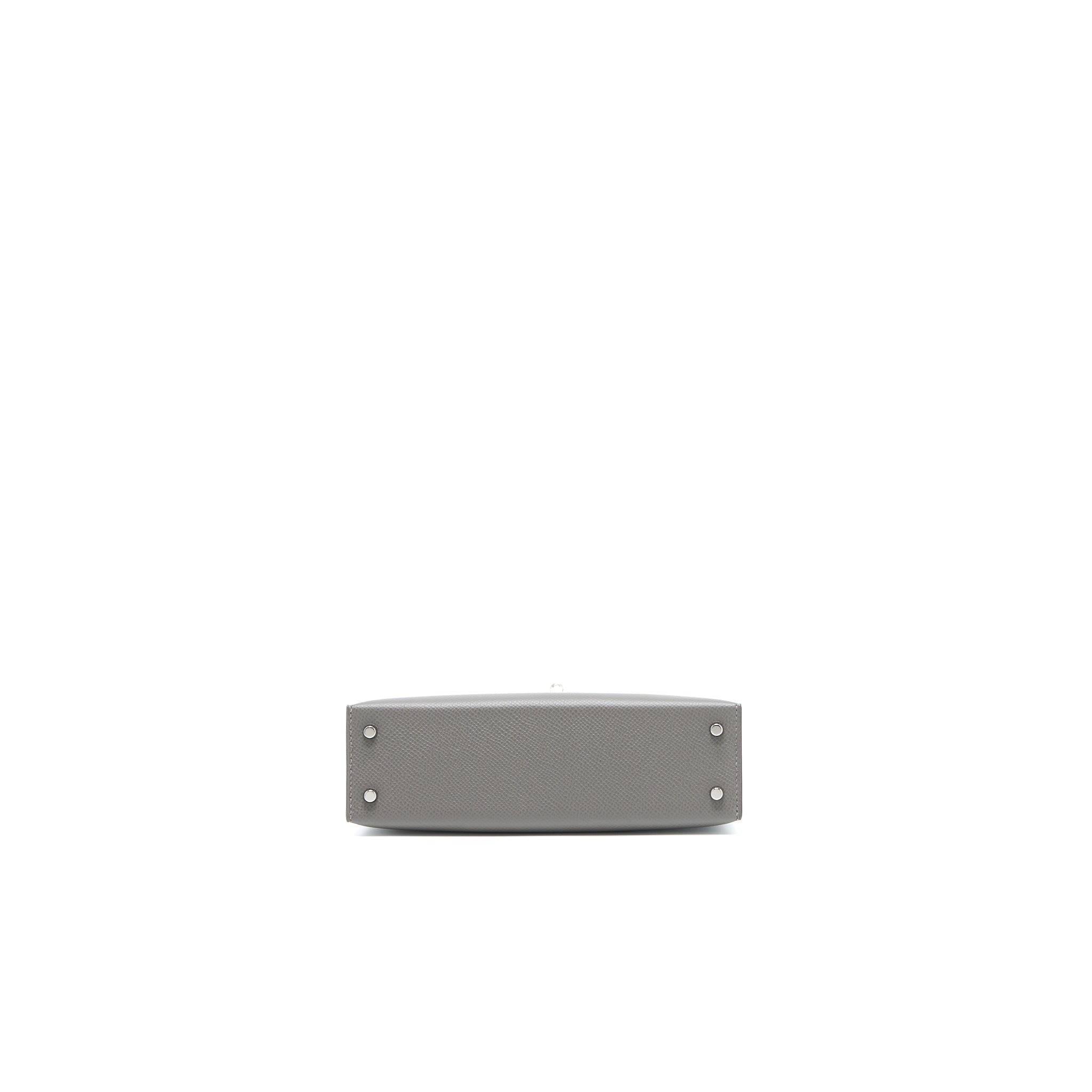 HERMES MINI KELLY II EPSOM 0L GRIS MEYER SHW