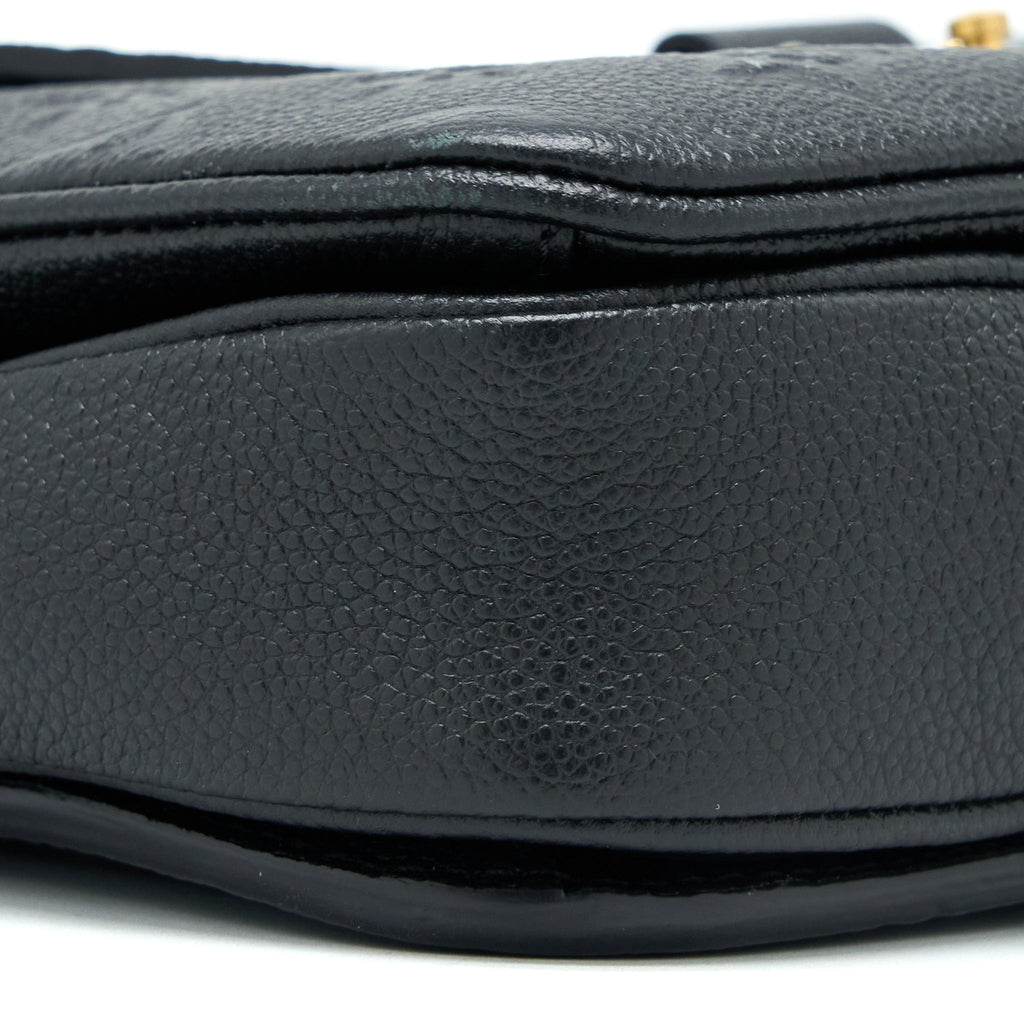 LOUIS VUITTON POCHETTE METIS MONOGRAM EMPRIENTE BLACK GHW